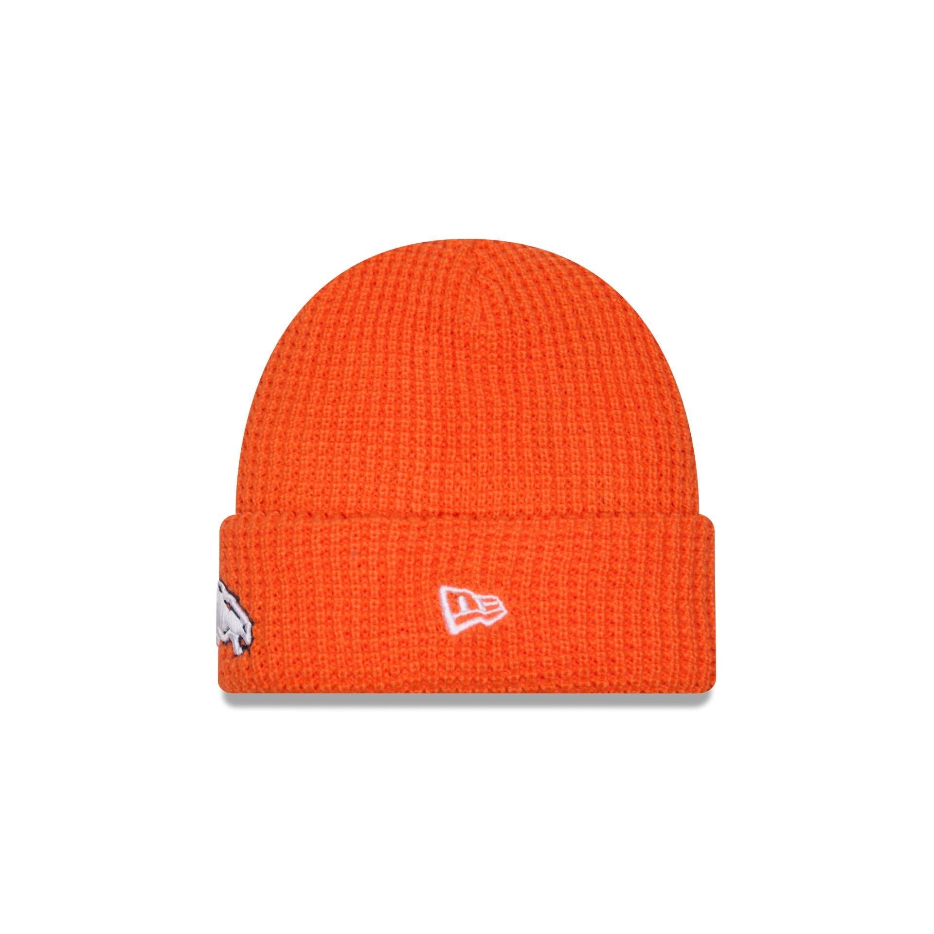 Denver Broncos Waffle Stitch Knit Beanie Hat