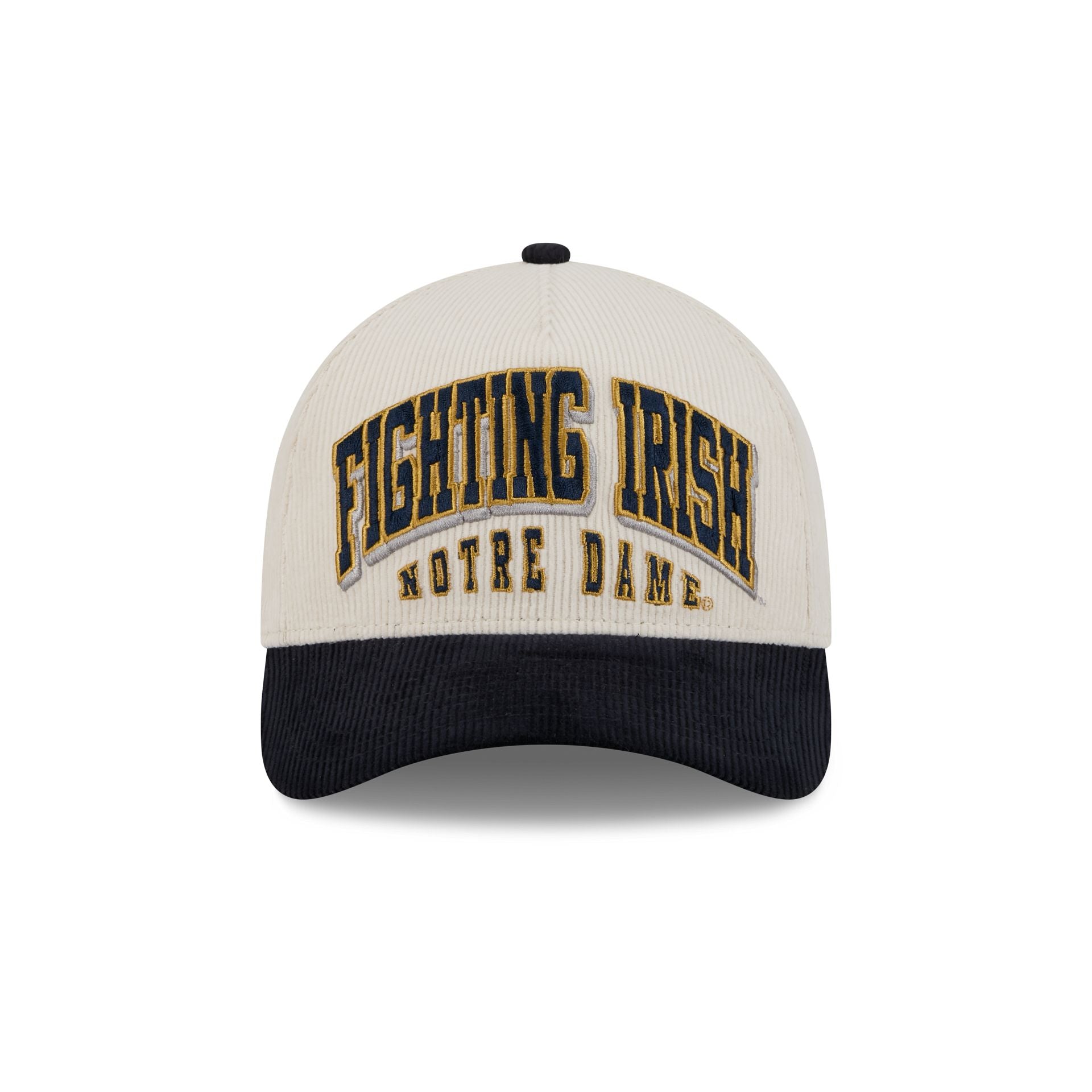 Notre Dame Fighting Irish Stacked Corduroy 9FORTY M-Crown A-Frame Snapback Hat