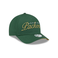 Green Bay Packers Metallic Women's 9FORTY M-Crown A-Frame Snapback Hat