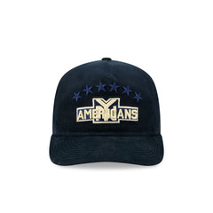 New York Americans Nostalgic Navy Corduroy 19TWENTY Adjustable Hat