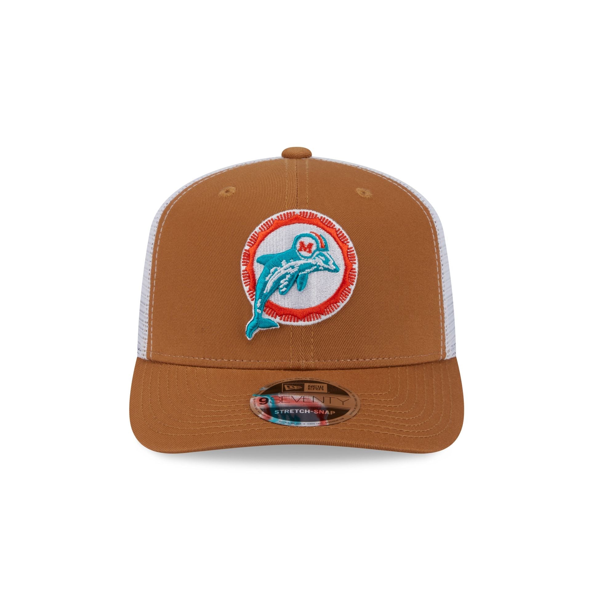 Miami Dolphins Bronze 9SEVENTY Trucker Hat
