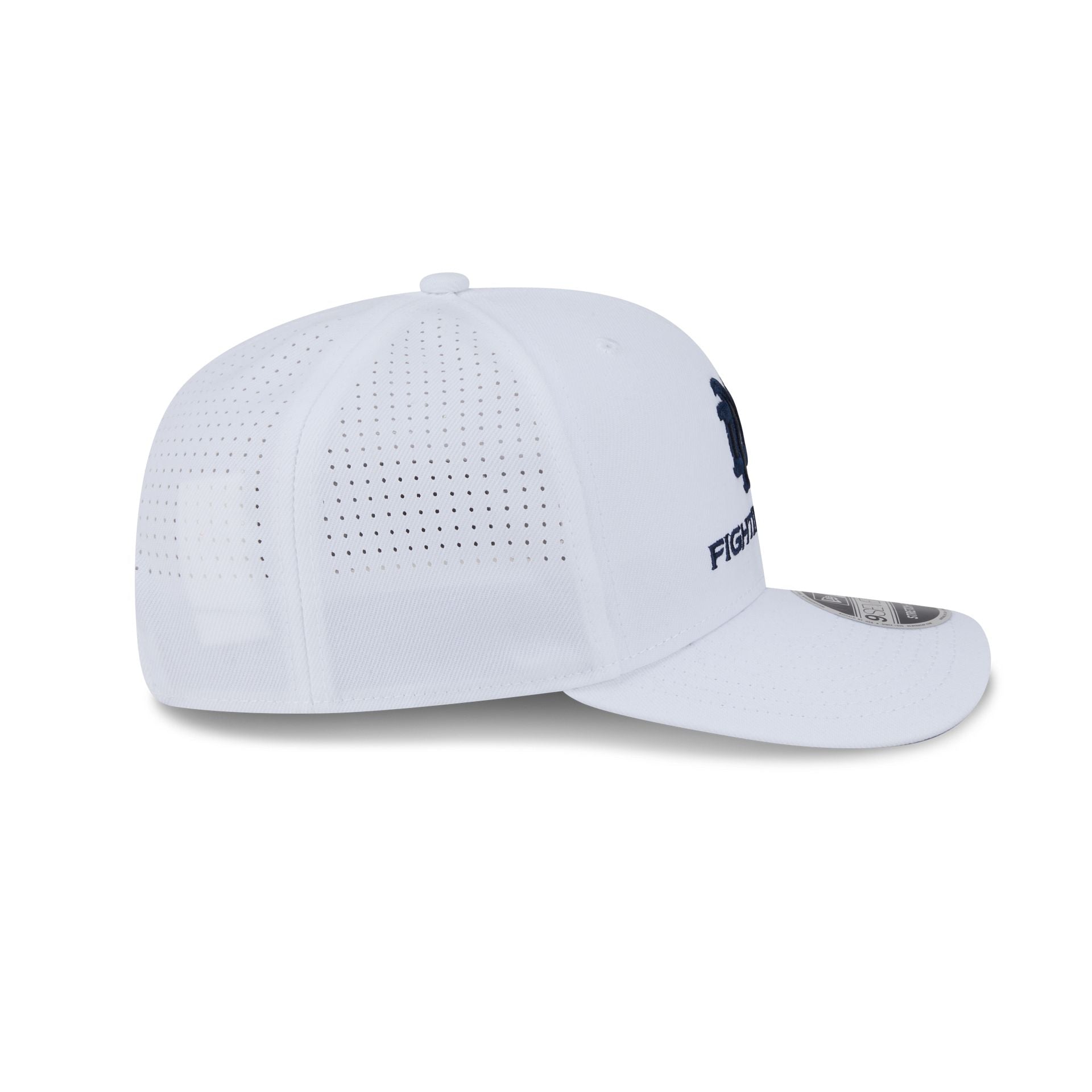 Notre Dame Fighting Irish Optic White Performance Stacked 9SEVENTY Stretch-Snap Hat