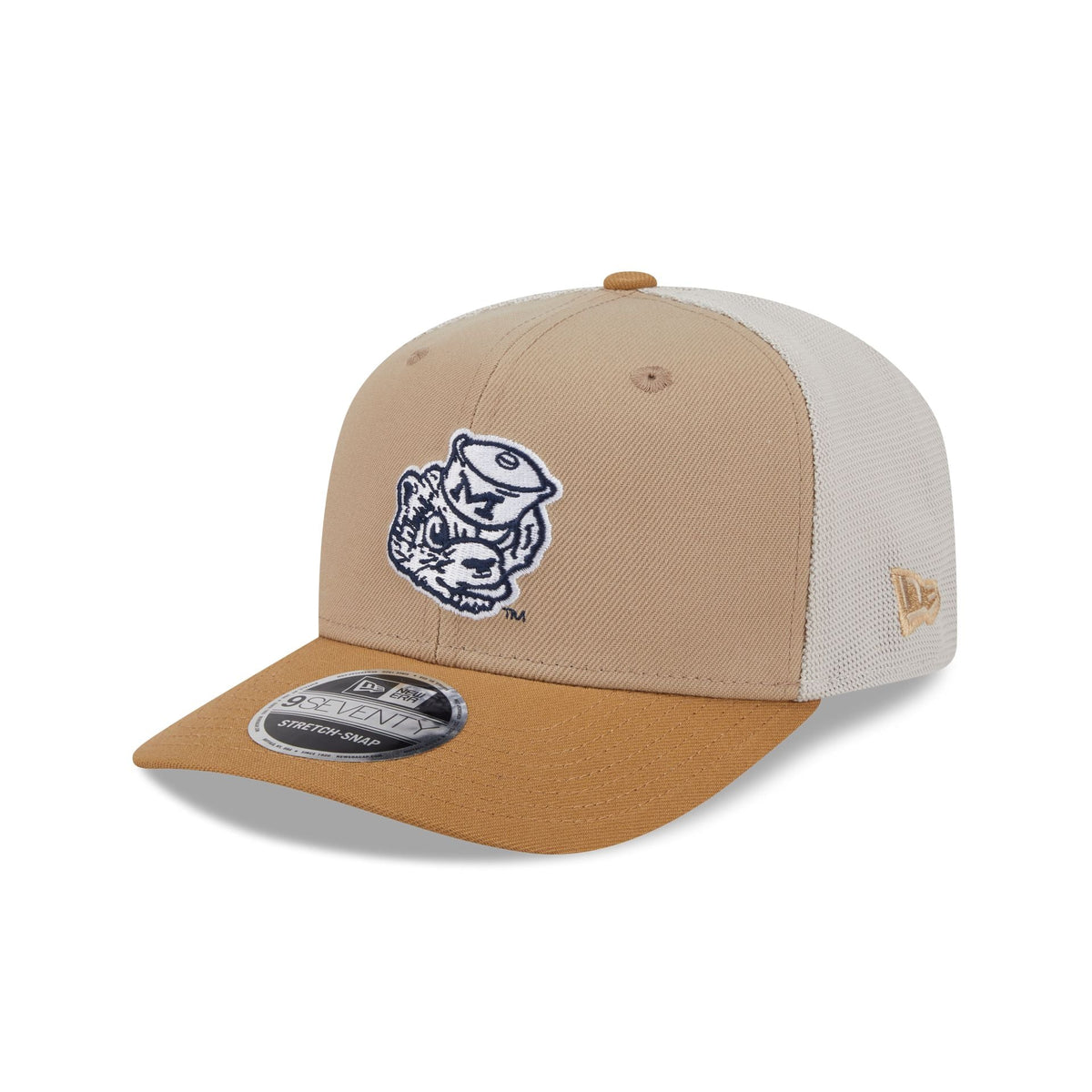 Michigan Wolverines College Vault Stone 9SEVENTY Trucker Hat