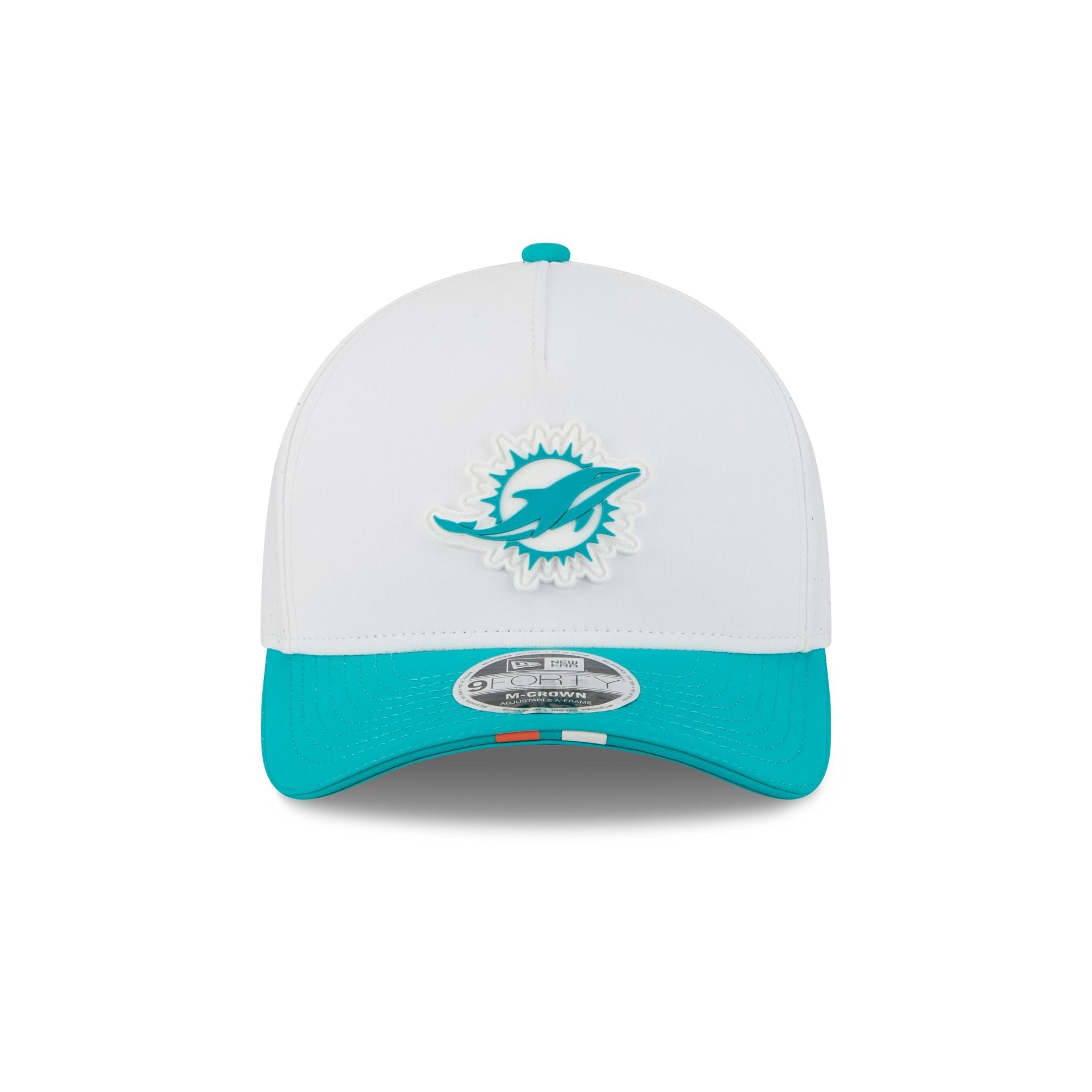 Miami Dolphins 2025 Training 9FORTY M-Crown A-Frame Snapback Hat