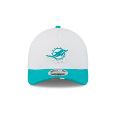 Miami Dolphins 2025 Training 9FORTY M-Crown A-Frame Snapback Hat