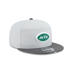 New York Jets 2025 Training Gray Split Panel 9FIFTY Snapback Hat