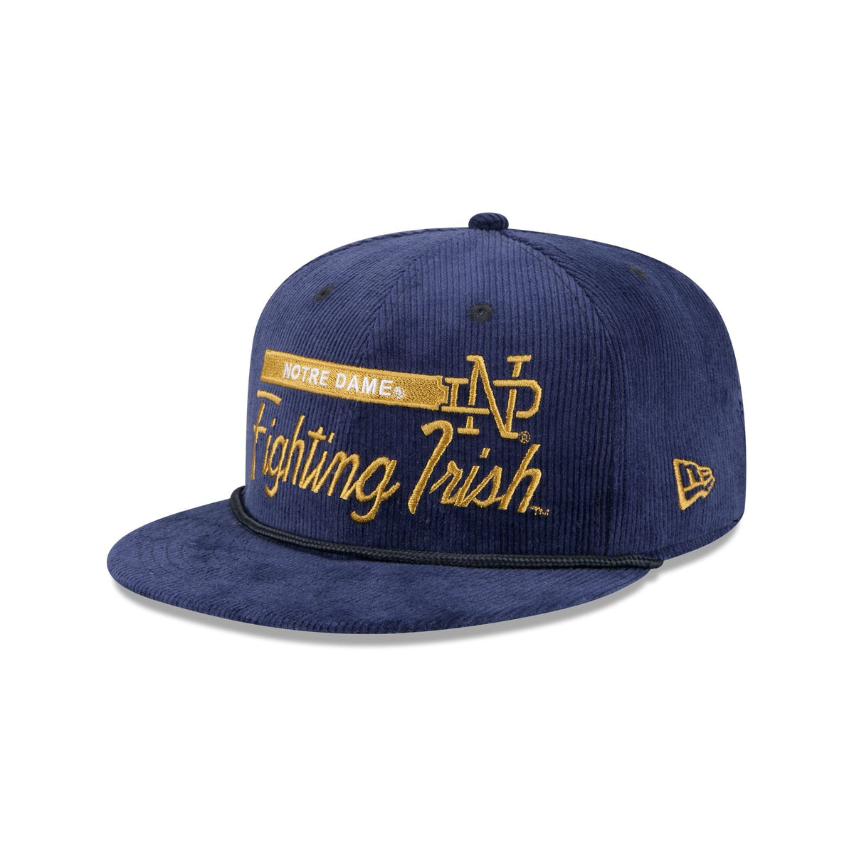 Notre Dame Fighting Irish College Vault Corduroy Rope 9FIFTY Snapback Hat