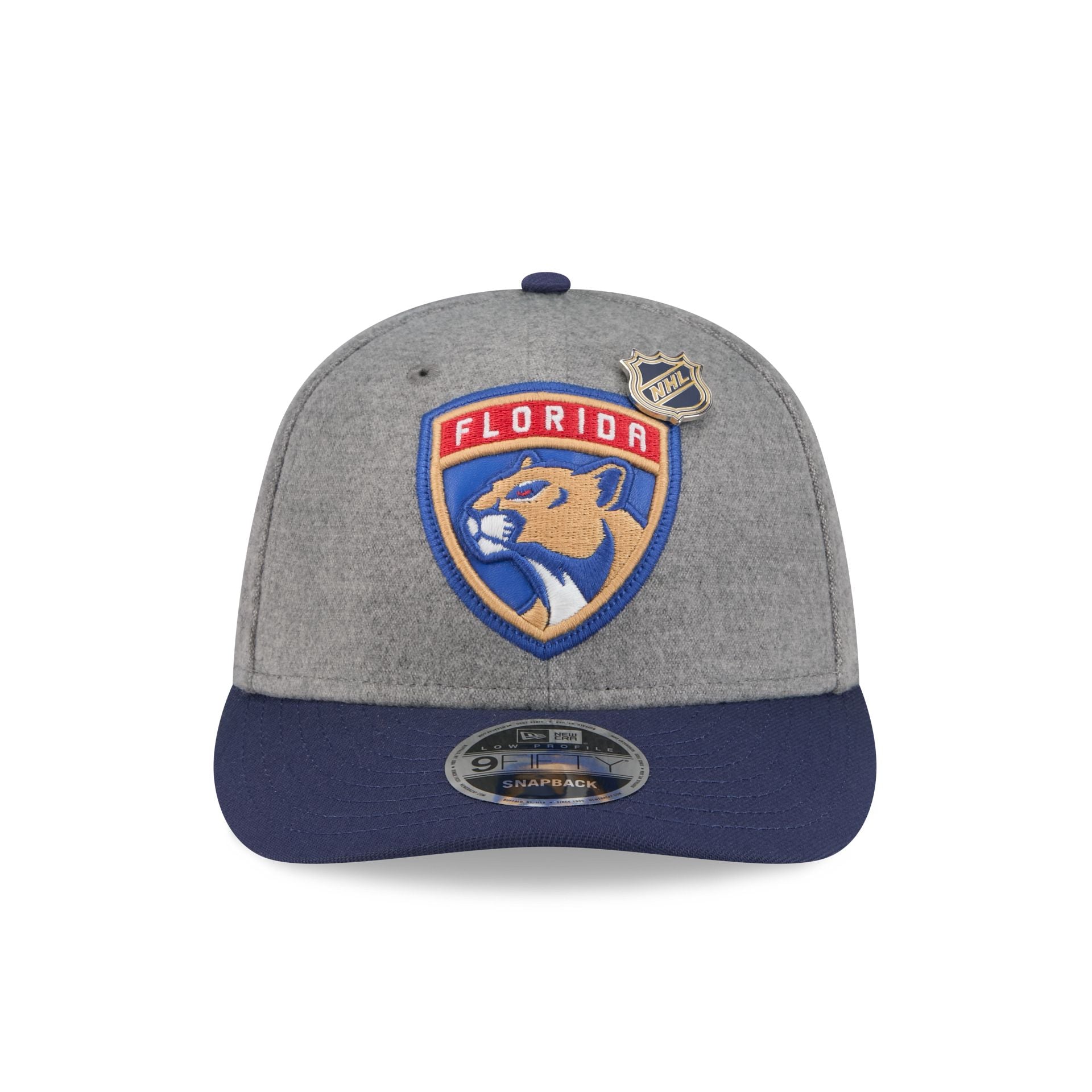 Florida Panthers Heather Gray Wool Low Profile 9FIFTY Snapback Hat