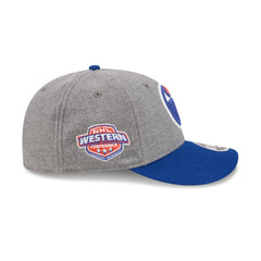 Edmonton Oilers Heather Gray Wool Low Profile 9FIFTY Snapback Hat