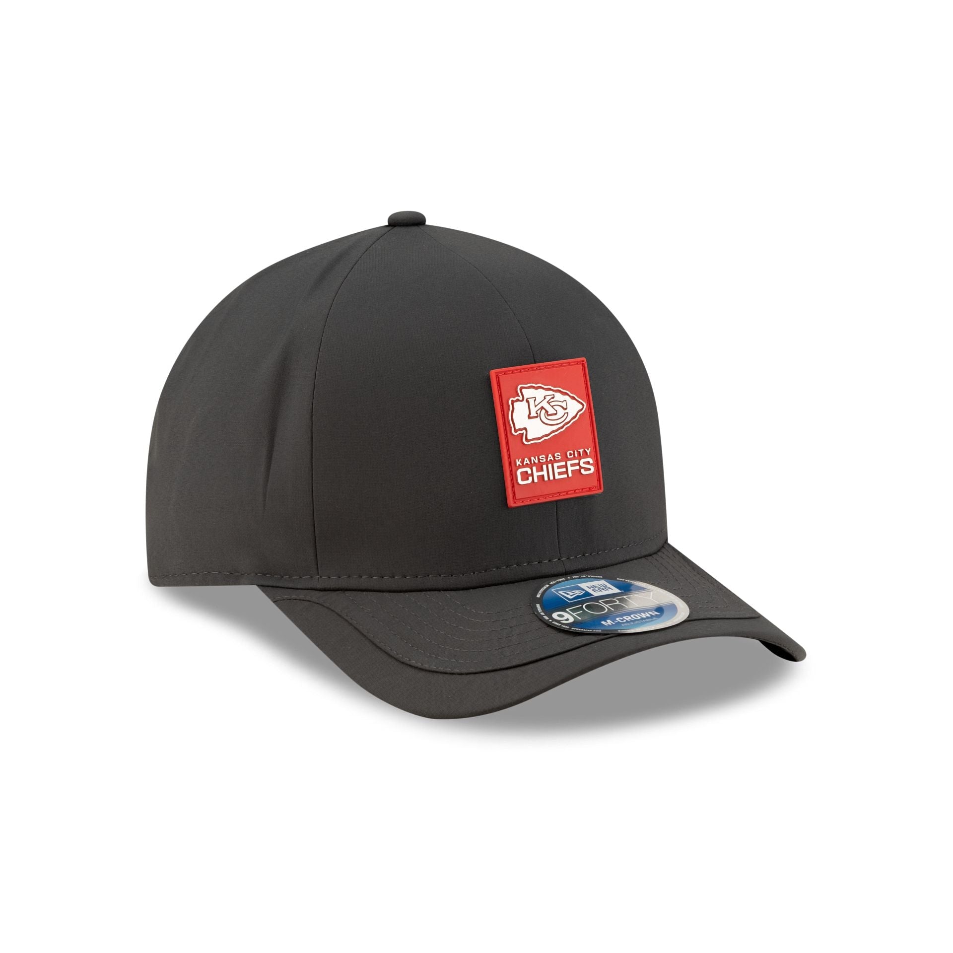 Kansas City Chiefs 2025 Sideline Cold Weather Steel Clouds 9FORTY M-Crown Snapback Hat