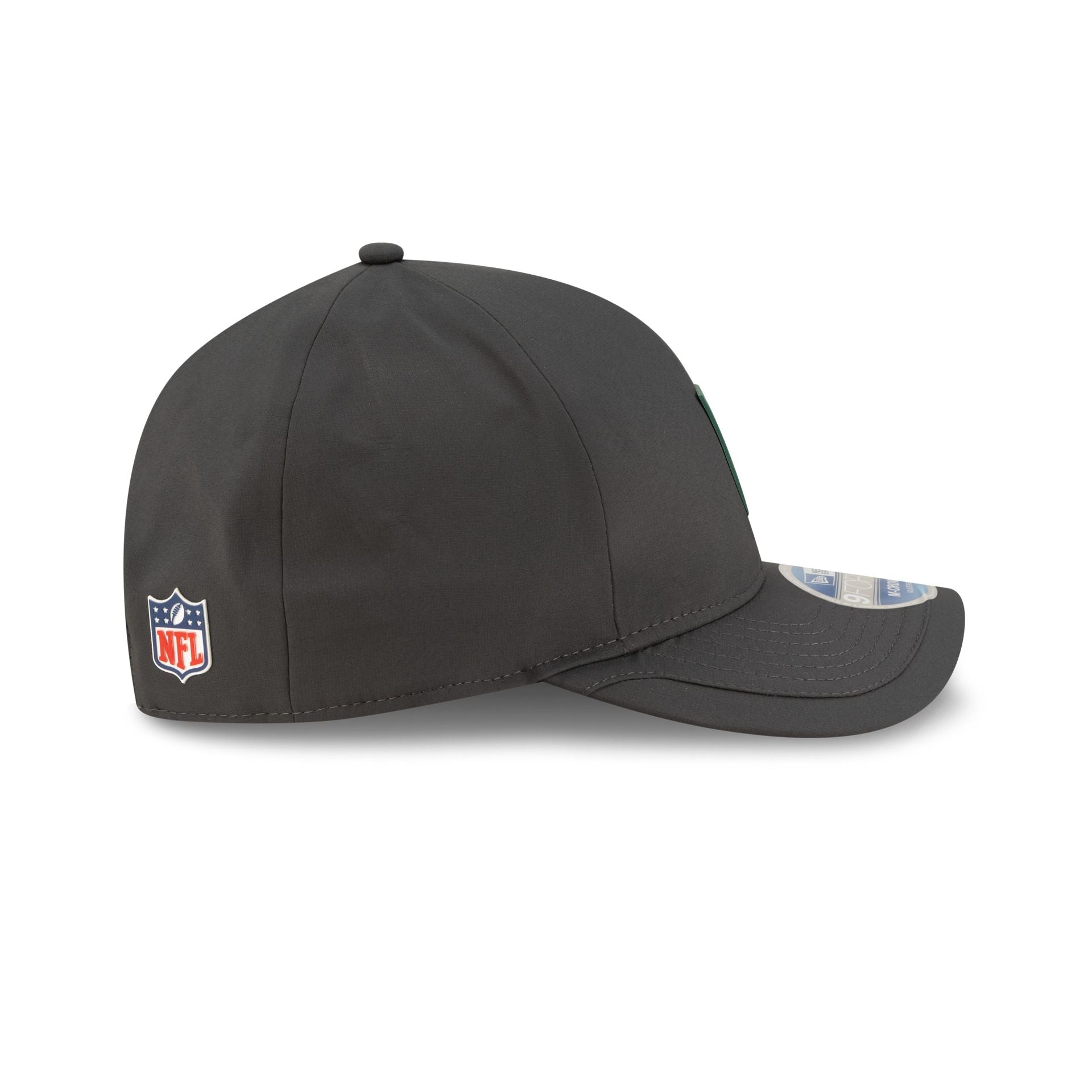 New York Jets 2025 Sideline Cold Weather Steel Clouds 9FORTY M-Crown Snapback Hat