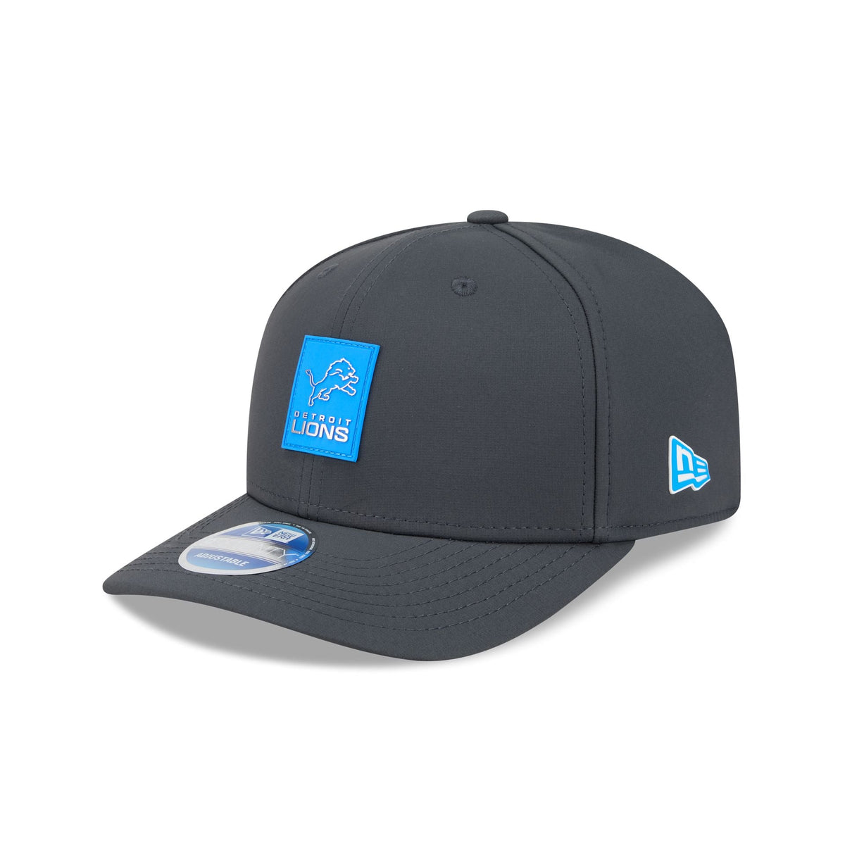 Detroit Lions 2025 Sideline Cold Weather Steel Clouds 9SEVENTY Stretch-Snap Hat