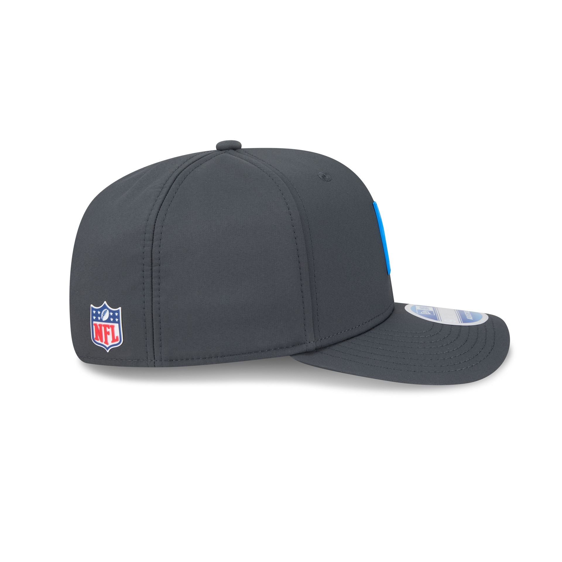 Detroit Lions 2025 Sideline Cold Weather Steel Clouds 9SEVENTY Stretch-Snap Hat