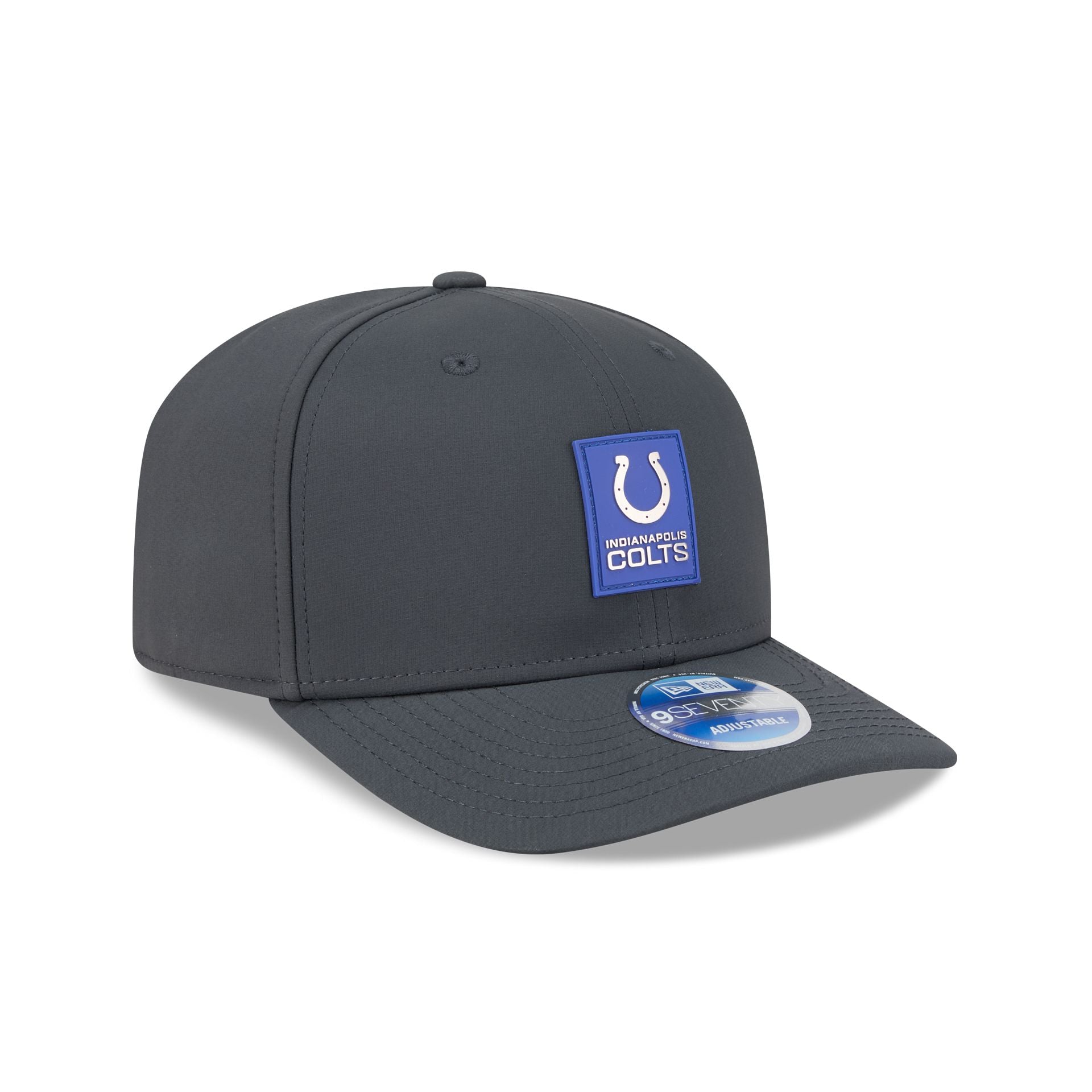 Indianapolis Colts 2025 Sideline Cold Weather Steel Clouds 9SEVENTY Stretch-Snap Hat