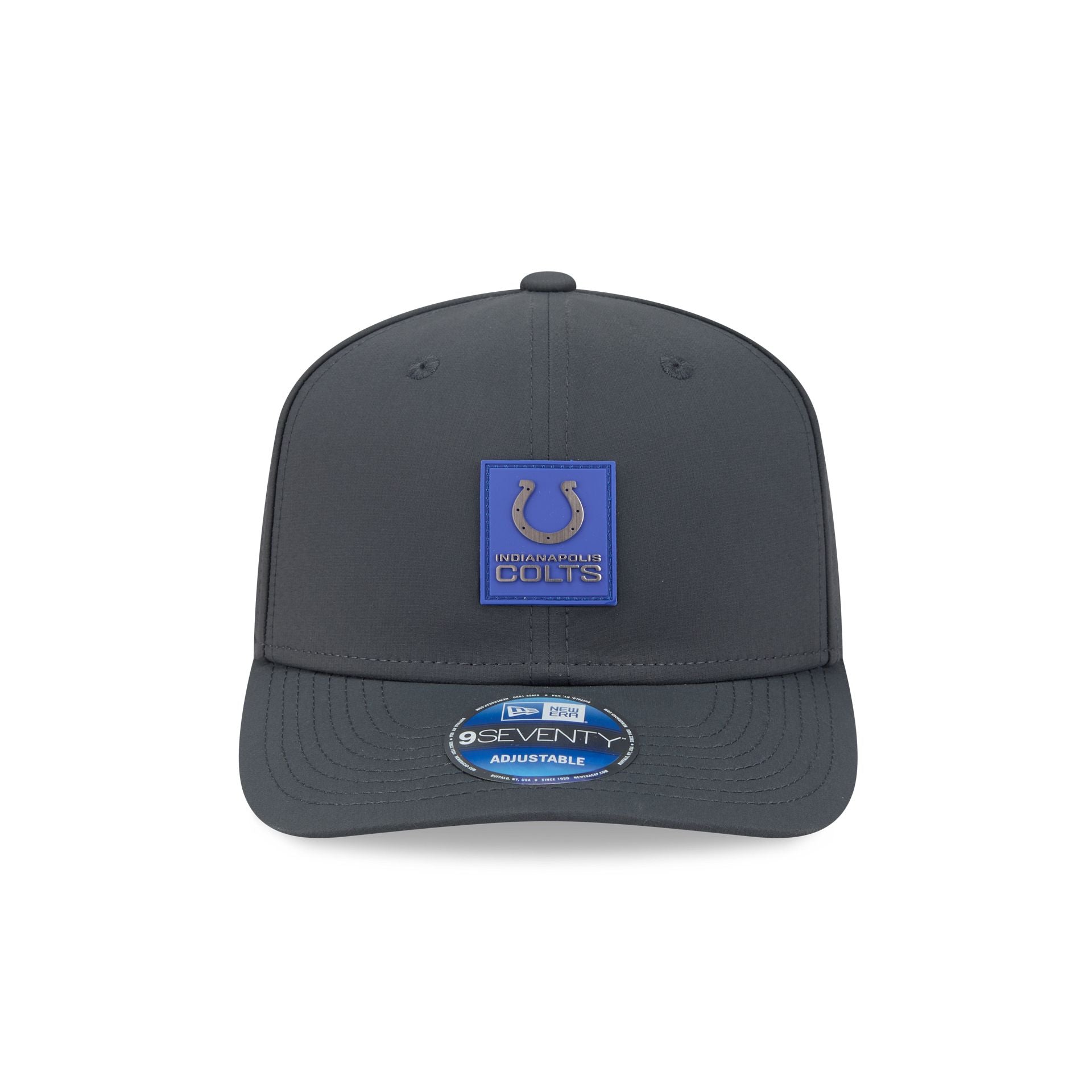 Indianapolis Colts 2025 Sideline Cold Weather Steel Clouds 9SEVENTY Stretch-Snap Hat