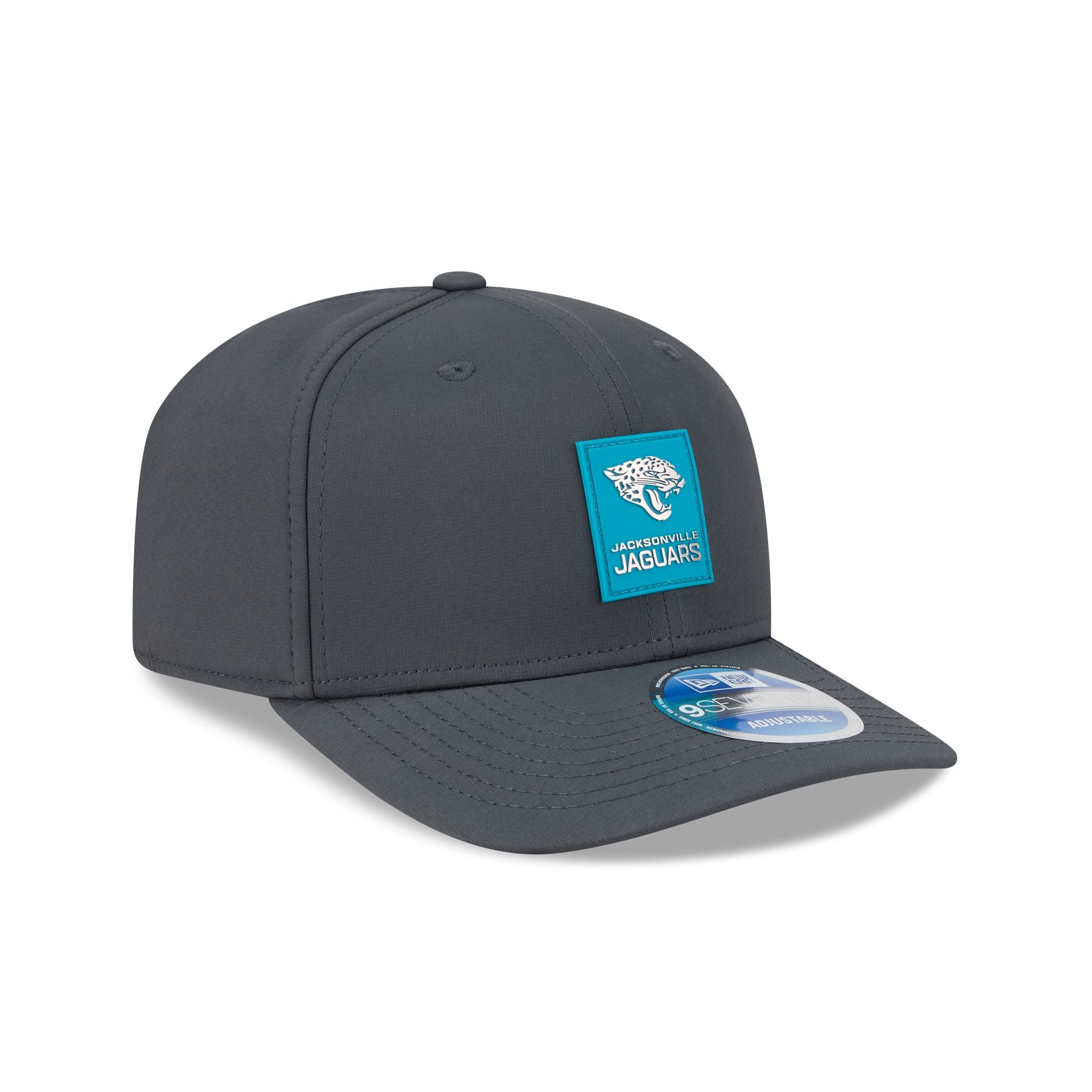 Jacksonville Jaguars 2025 Sideline Cold Weather Steel Clouds 9SEVENTY Stretch-Snap Hat