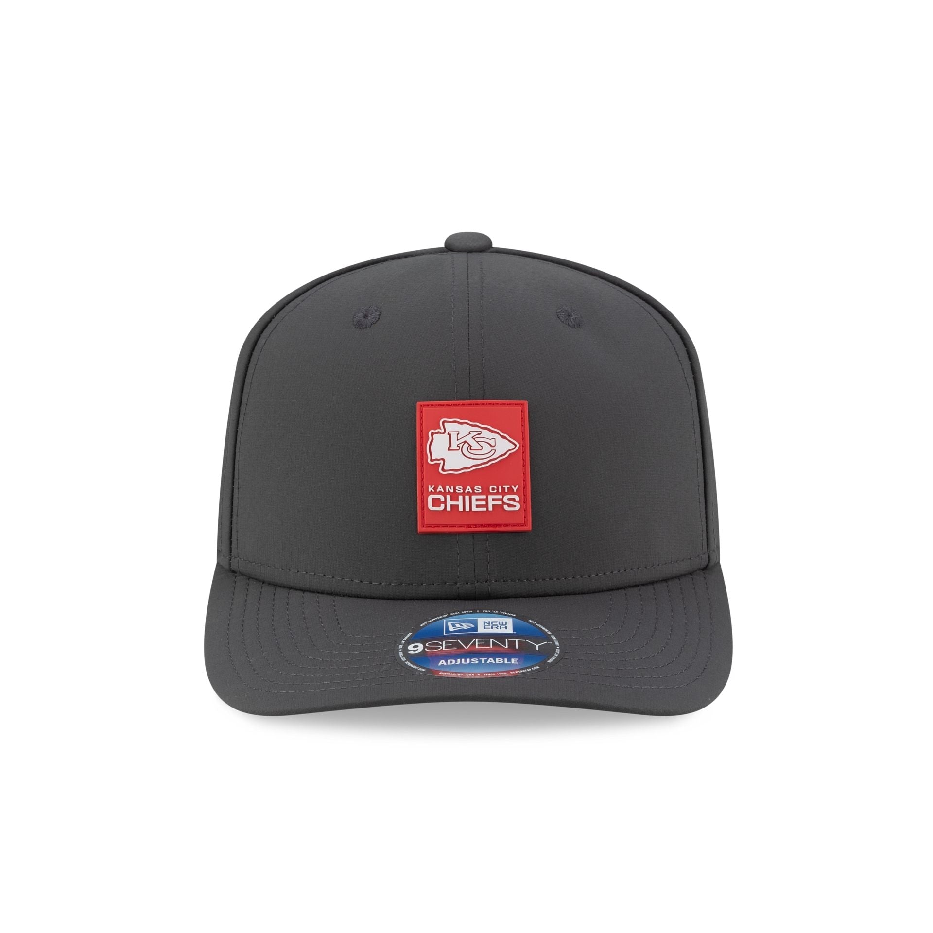 Kansas City Chiefs 2025 Sideline Cold Weather Steel Clouds 9SEVENTY Stretch-Snap Hat