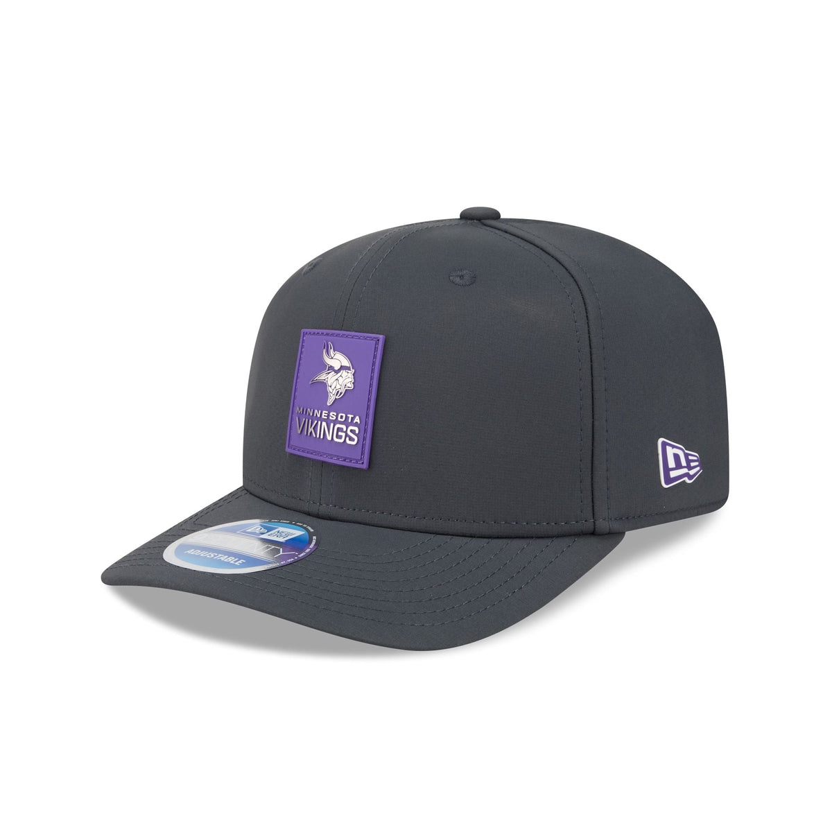 Minnesota Vikings 2025 Sideline Cold Weather Steel Clouds 9SEVENTY Stretch-Snap Hat