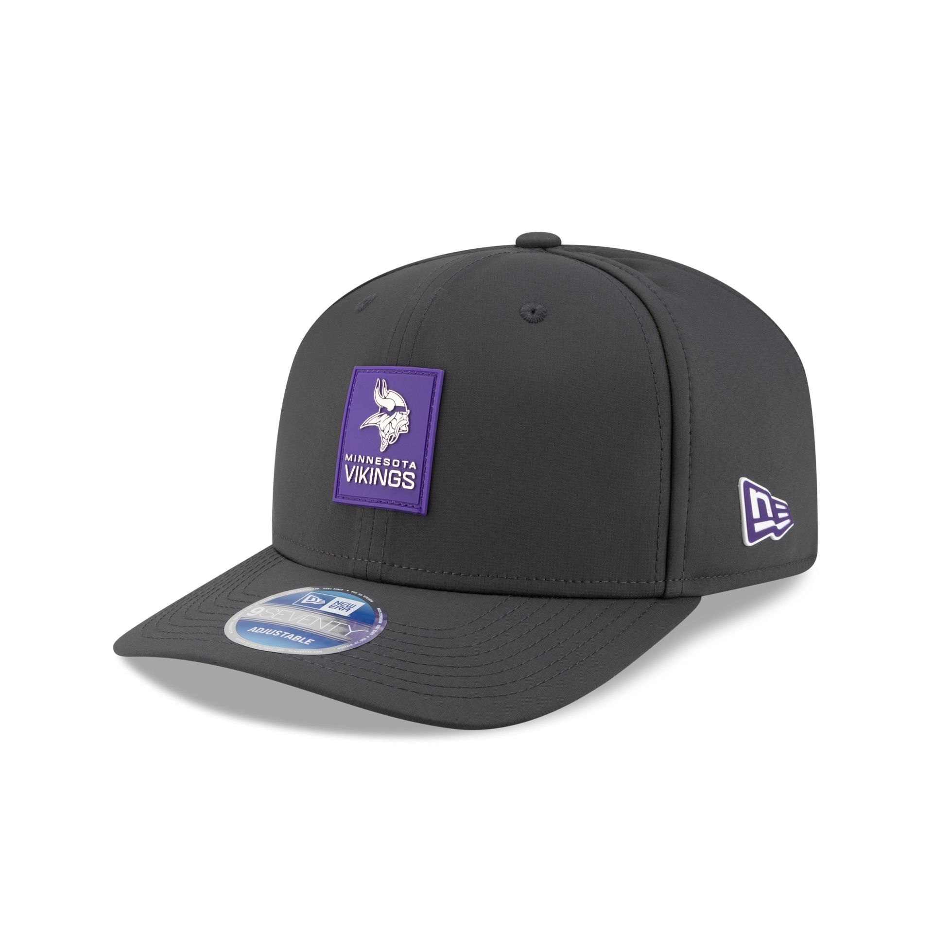 Minnesota Vikings 2025 Sideline Cold Weather Steel Clouds 9SEVENTY Stretch-Snap Hat