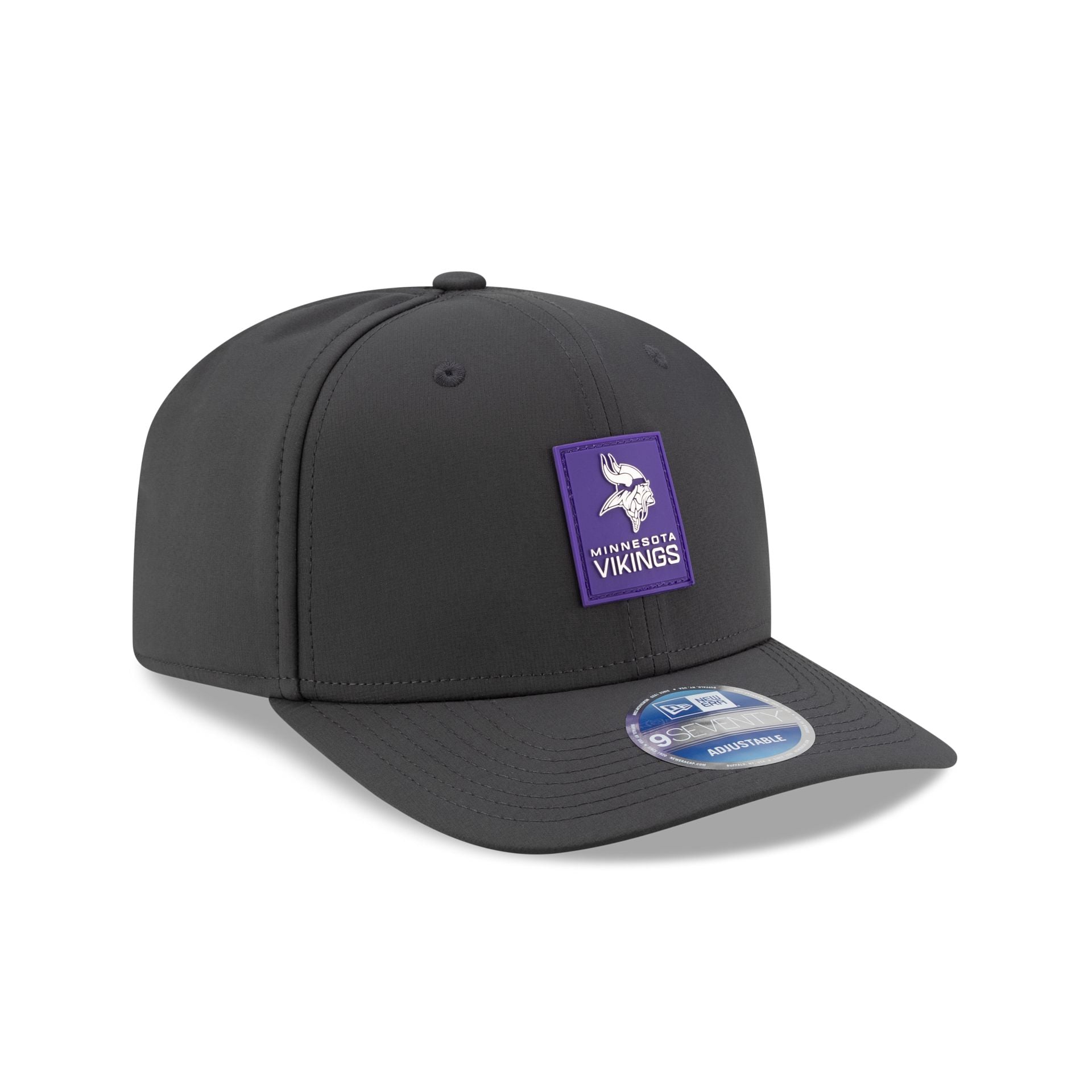 Minnesota Vikings 2025 Sideline Cold Weather Steel Clouds 9SEVENTY Stretch-Snap Hat