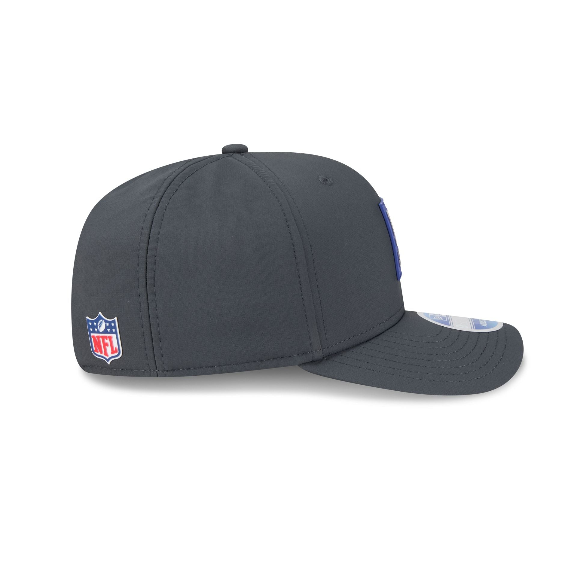 New York Giants 2025 Sideline Cold Weather Steel Clouds 9SEVENTY Stretch-Snap Hat
