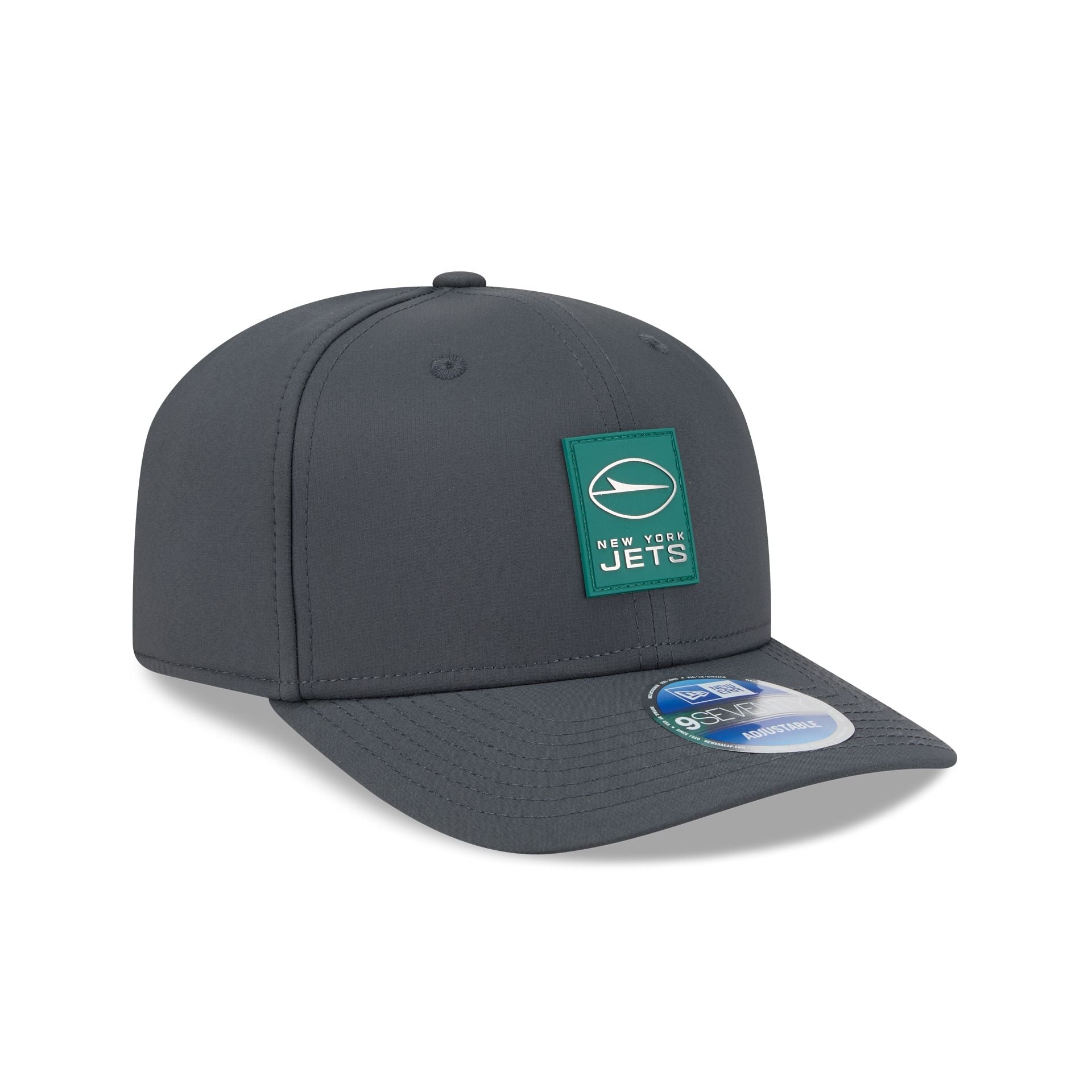 New York Jets 2025 Sideline Cold Weather Steel Clouds 9SEVENTY Stretch-Snap Hat