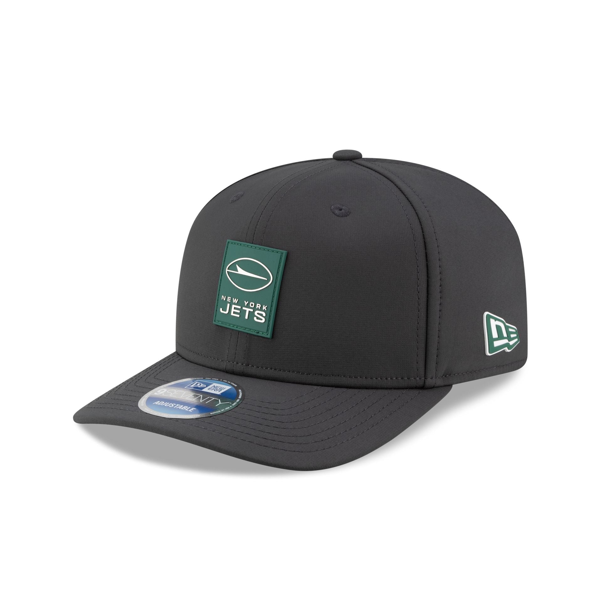 New York Jets 2025 Sideline Cold Weather Steel Clouds 9SEVENTY Stretch-Snap Hat