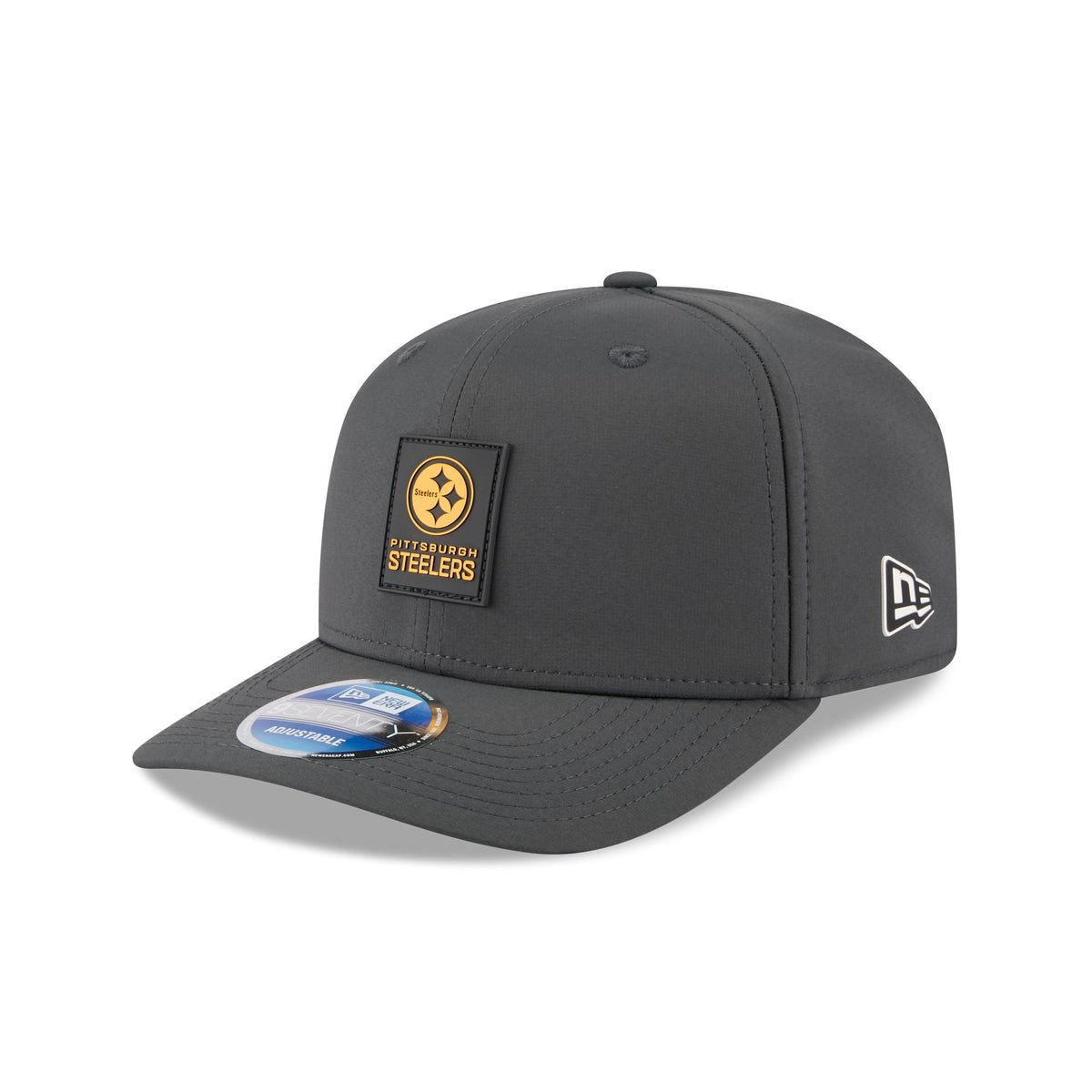 Pittsburgh Steelers 2025 Sideline Cold Weather Steel Clouds 9SEVENTY Stretch-Snap Hat