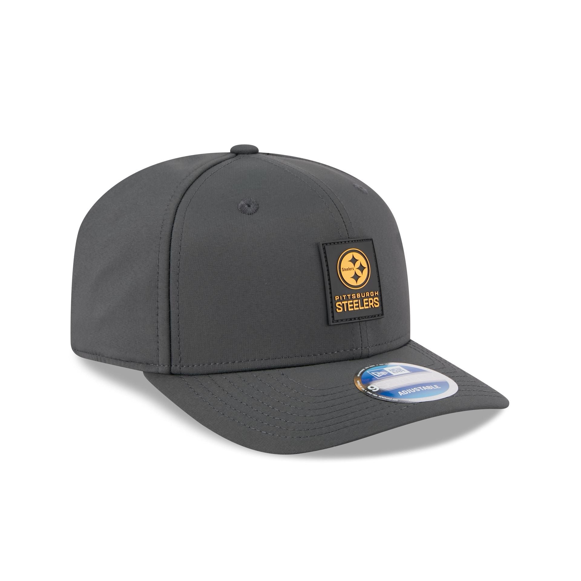 Pittsburgh Steelers 2025 Sideline Cold Weather Steel Clouds 9SEVENTY Stretch-Snap Hat