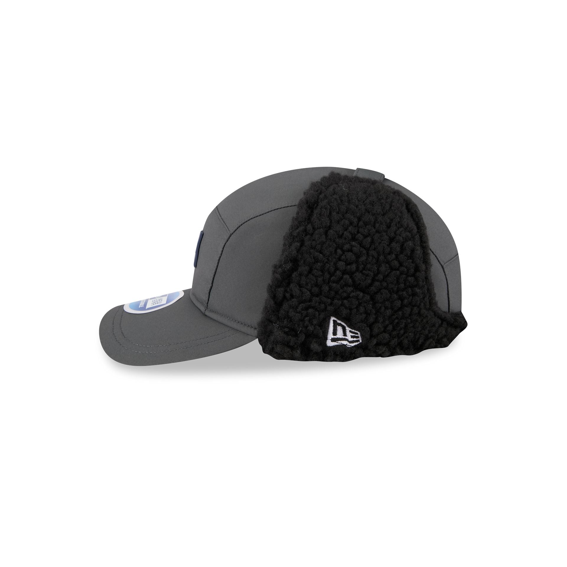 New England Patriots 2025 Sideline Cold Weather Steel Clouds Runner Dogear Adjustable Hat