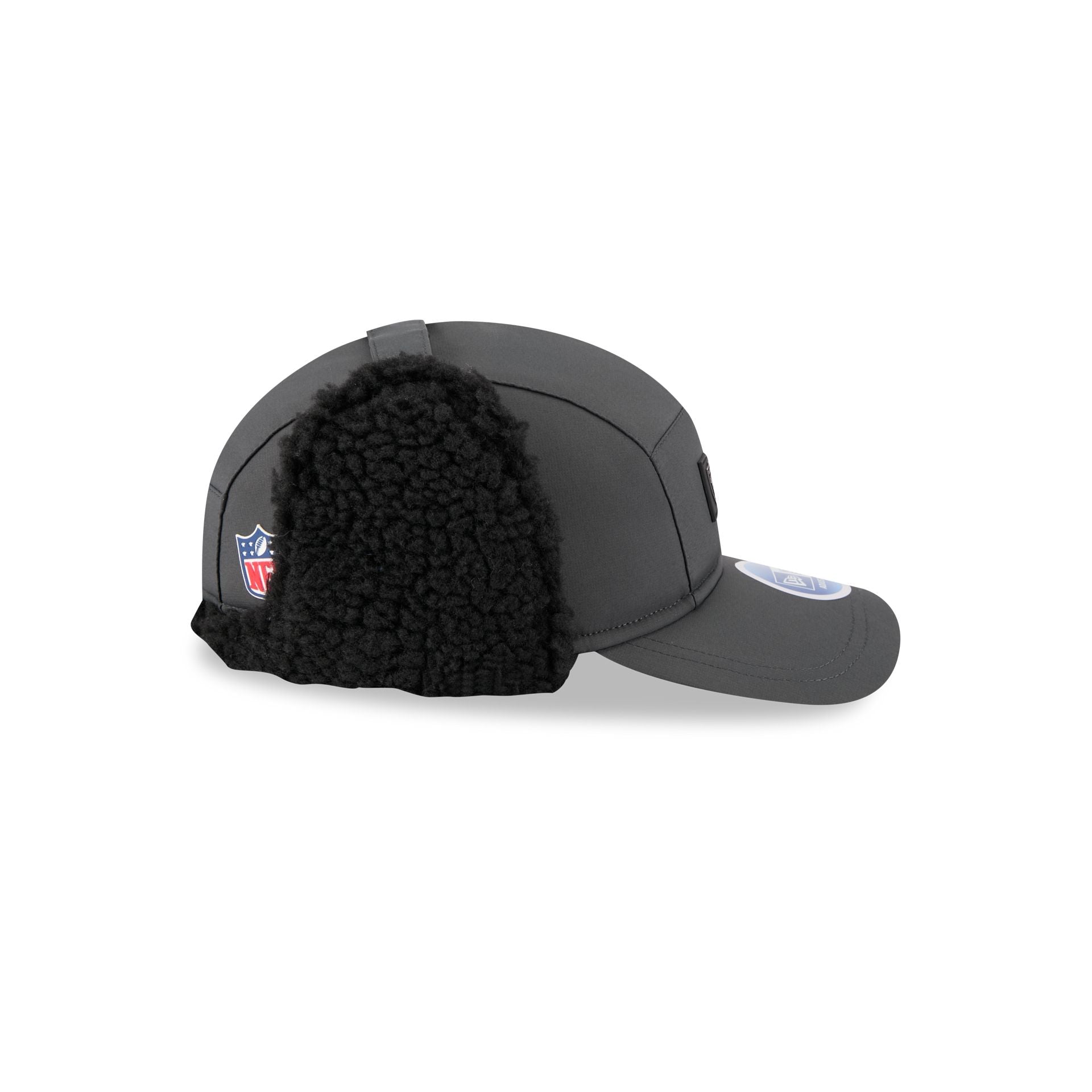 Las Vegas Raiders 2025 Sideline Cold Weather Steel Clouds Runner Dogear Adjustable Hat
