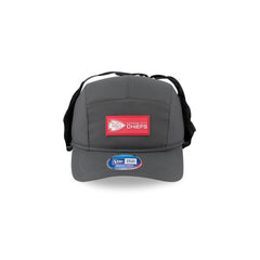 Kansas City Chiefs 2025 Sideline Cold Weather Steel Clouds Runner Dogear Adjustable Hat