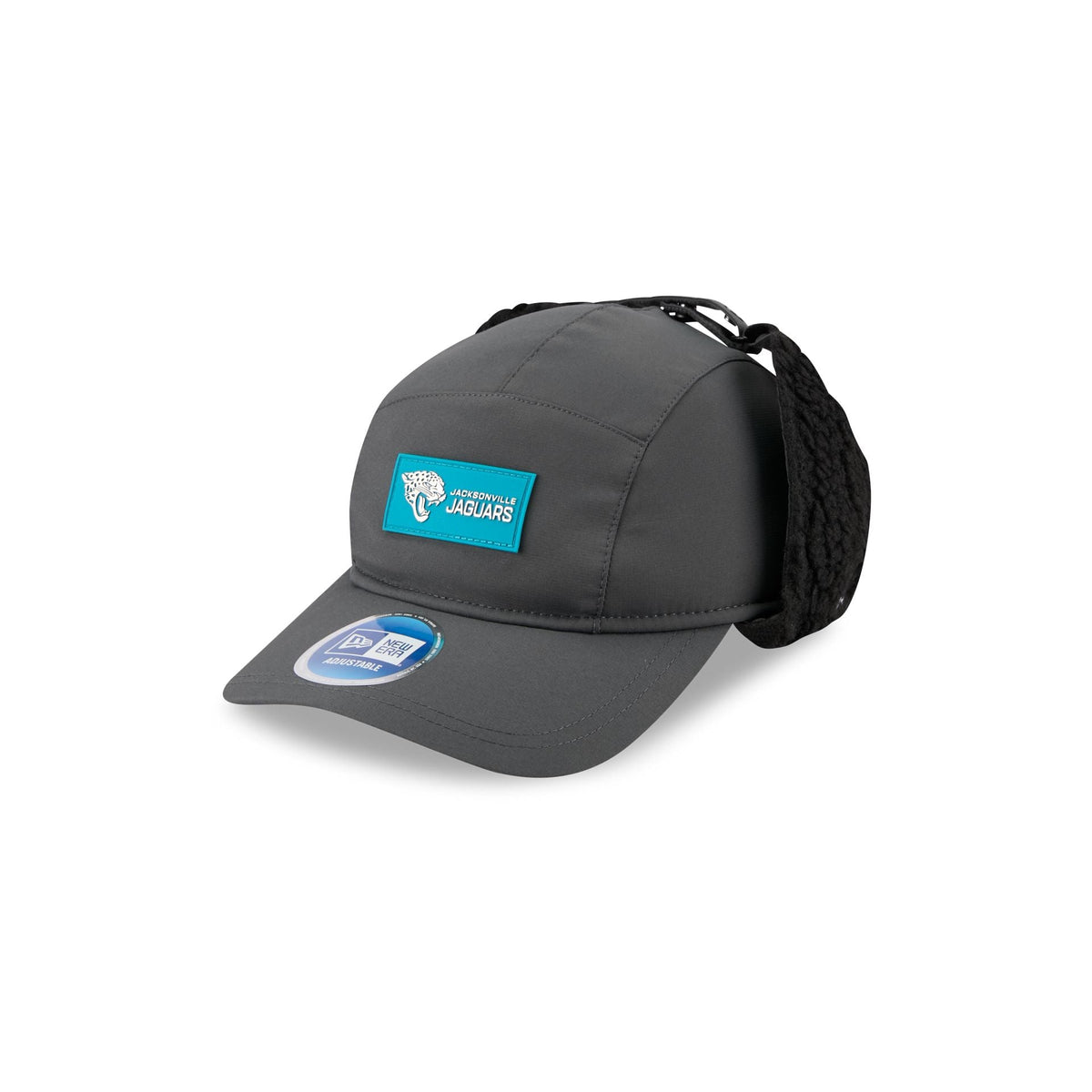 Jacksonville Jaguars 2025 Sideline Cold Weather Steel Clouds Runner Dogear Adjustable Hat