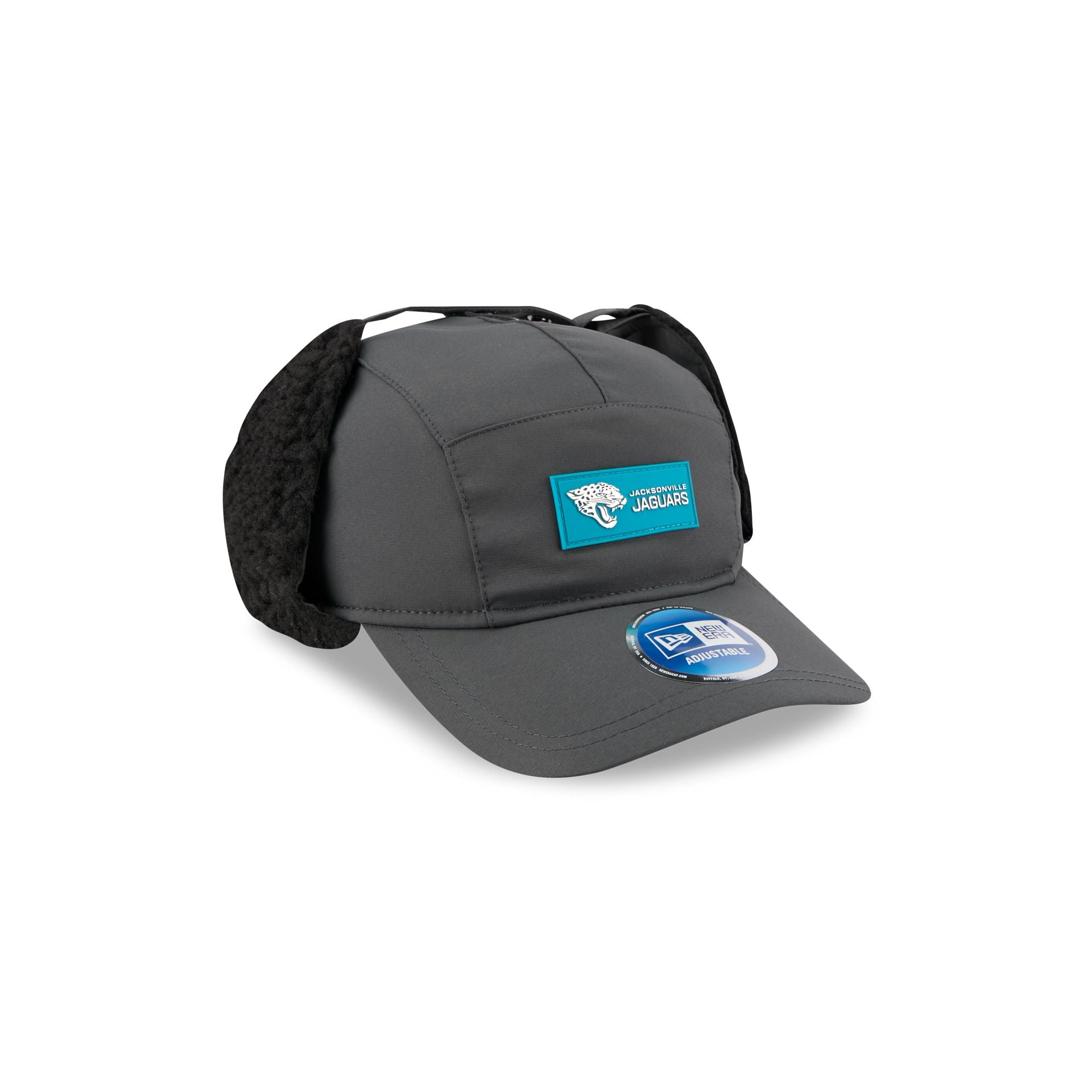 Jacksonville Jaguars 2025 Sideline Cold Weather Steel Clouds Runner Dogear Adjustable Hat