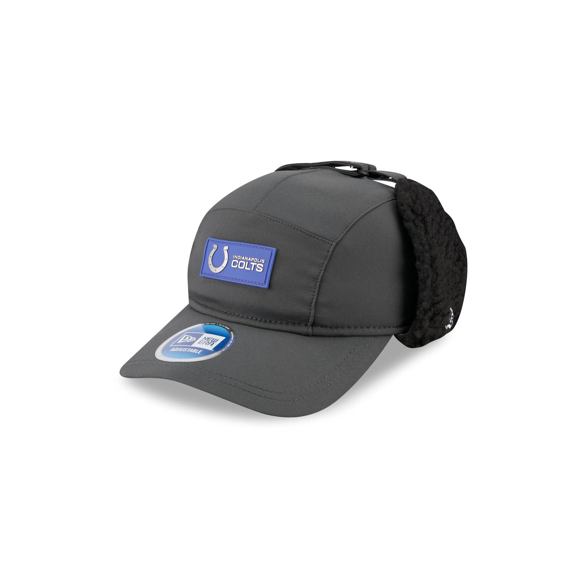 Indianapolis Colts 2025 Sideline Cold Weather Steel Clouds Runner Dogear Adjustable Hat