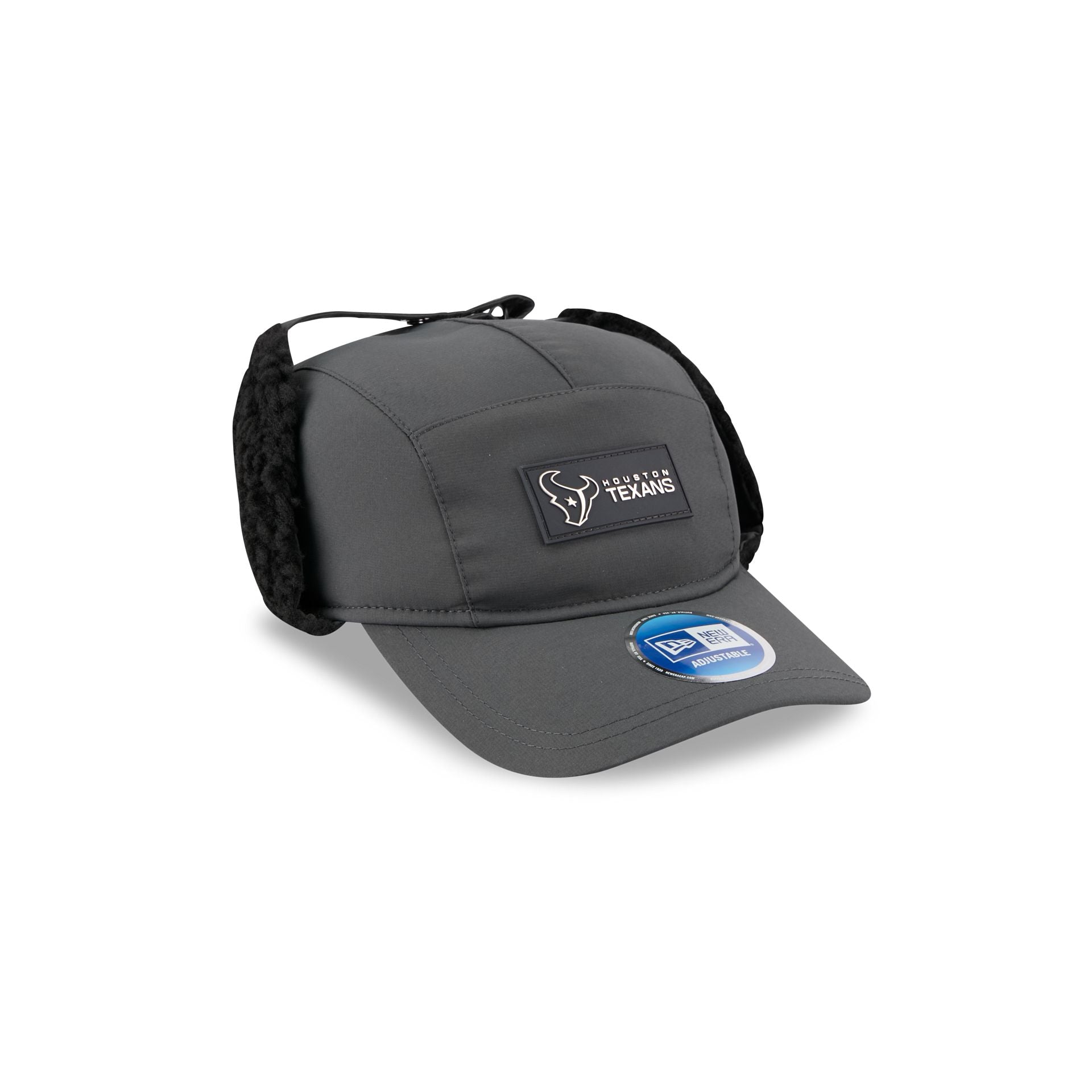 Houston Texans 2025 Sideline Cold Weather Steel Clouds Runner Dogear Adjustable Hat