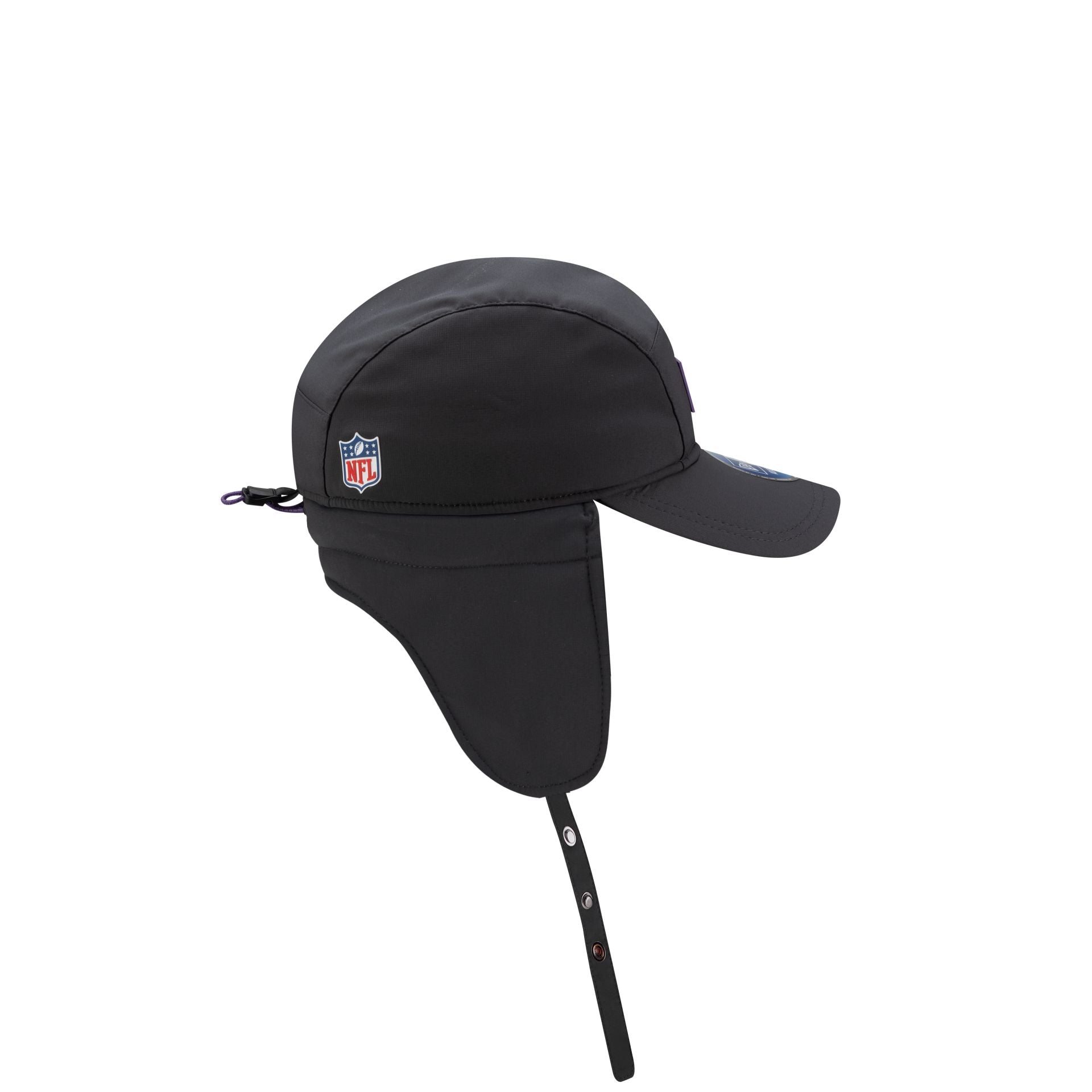 Minnesota Vikings 2025 Sideline Cold Weather Steel Clouds Runner Dogear Adjustable Hat