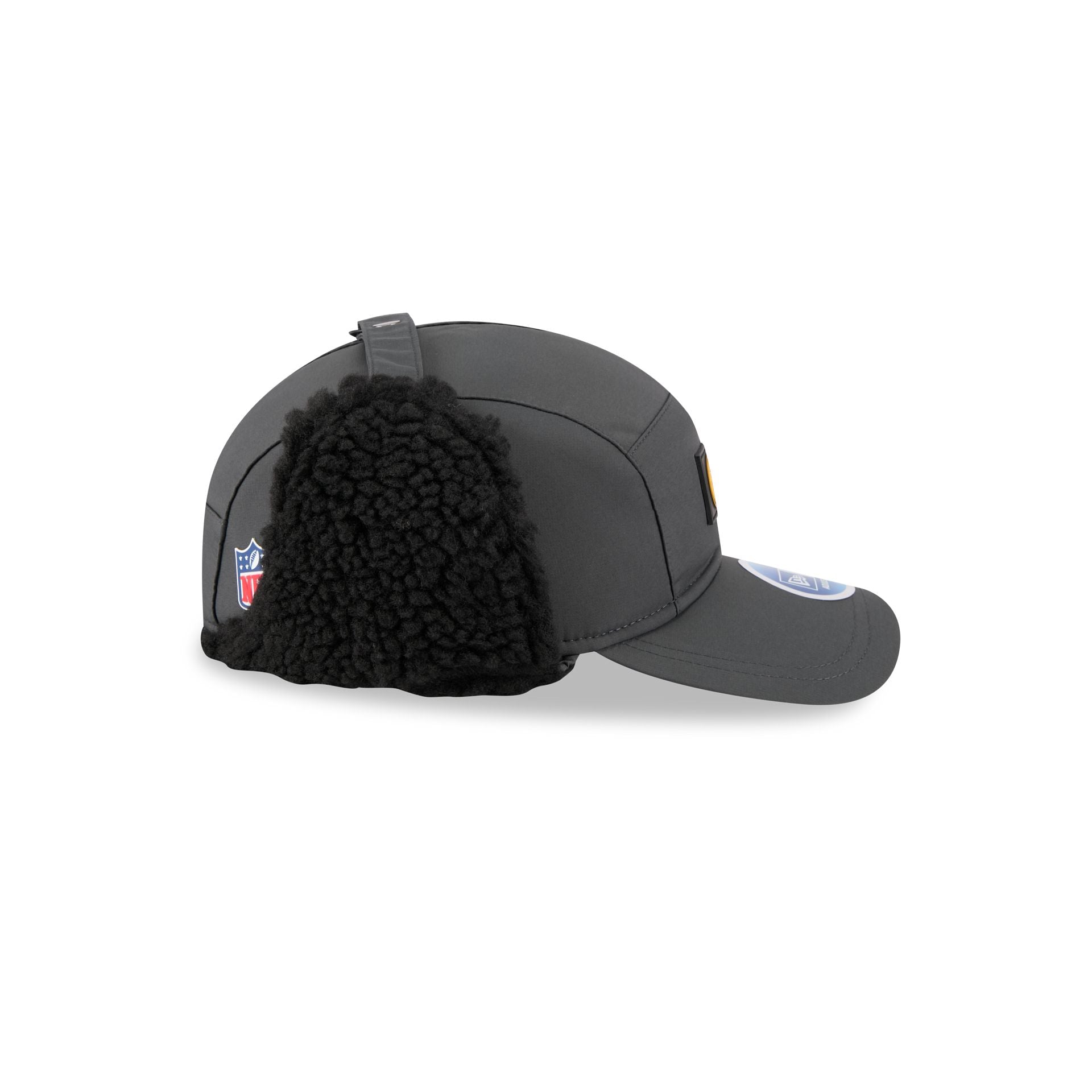 Pittsburgh Steelers 2025 Sideline Cold Weather Steel Clouds Runner Dogear Adjustable Hat