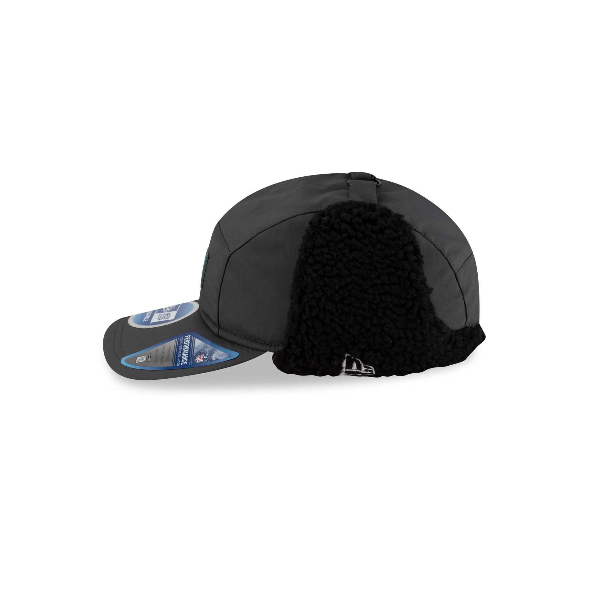 Philadelphia Eagles 2025 Sideline Cold Weather Steel Clouds Runner Dogear Adjustable Hat