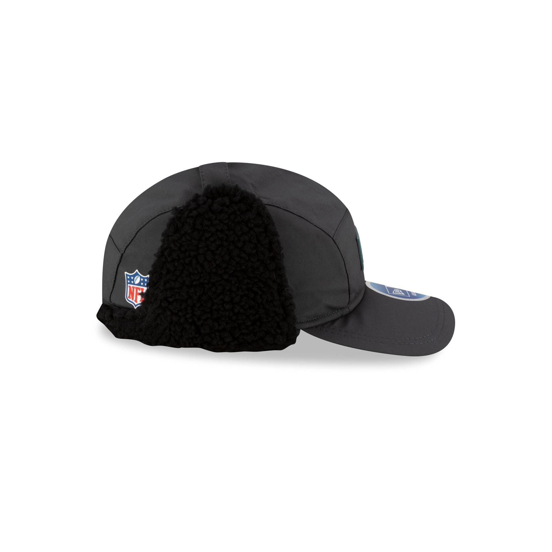 Philadelphia Eagles 2025 Sideline Cold Weather Steel Clouds Runner Dogear Adjustable Hat