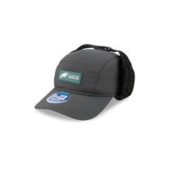 Philadelphia Eagles 2025 Sideline Cold Weather Steel Clouds Runner Dogear Adjustable Hat