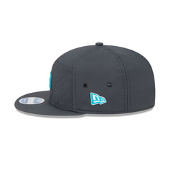 Miami Dolphins 2025 Sideline Cold Weather Steel Clouds Split Panel 9FIFTY Snapback Hat