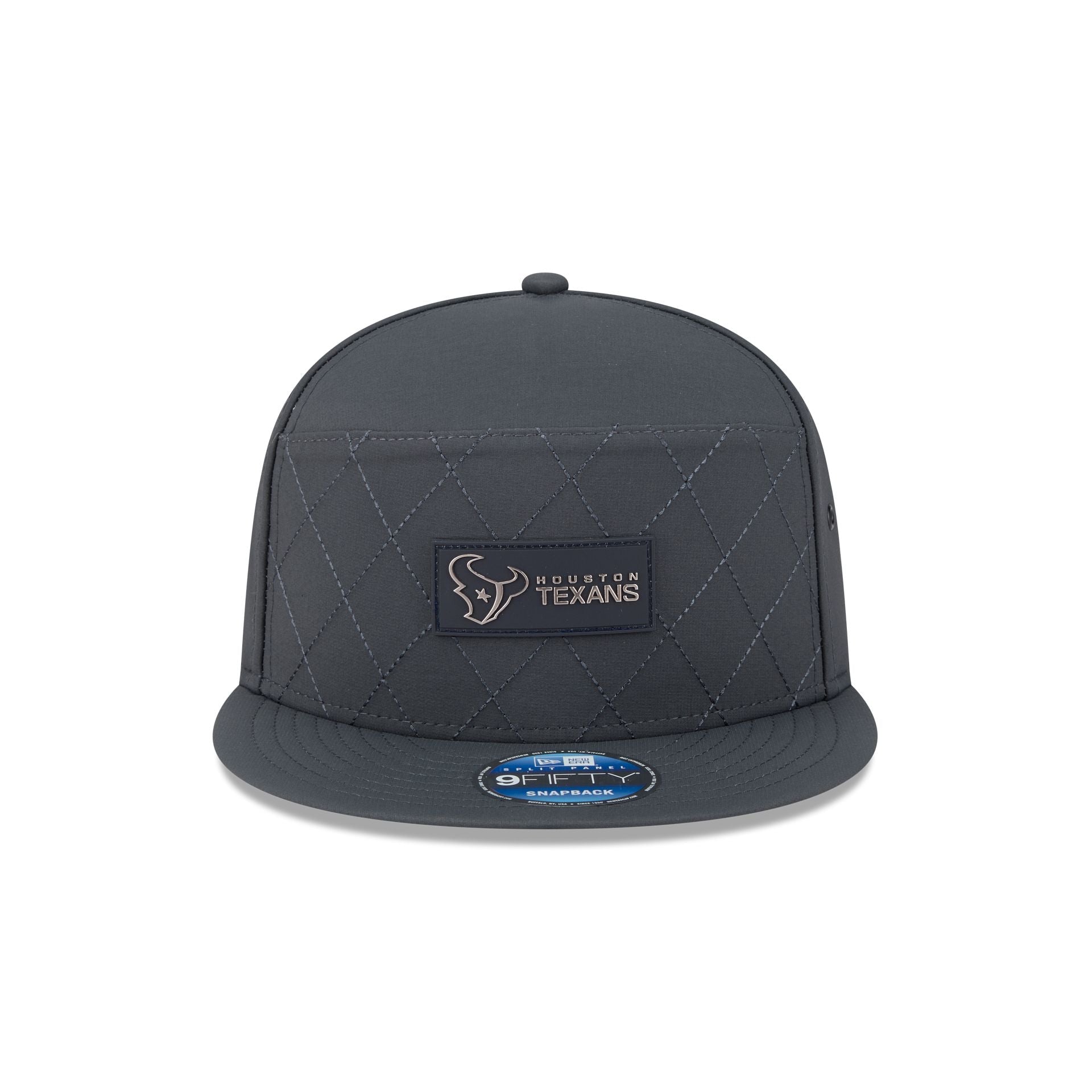 Houston Texans 2025 Sideline Cold Weather Steel Clouds Split Panel 9FIFTY Snapback Hat