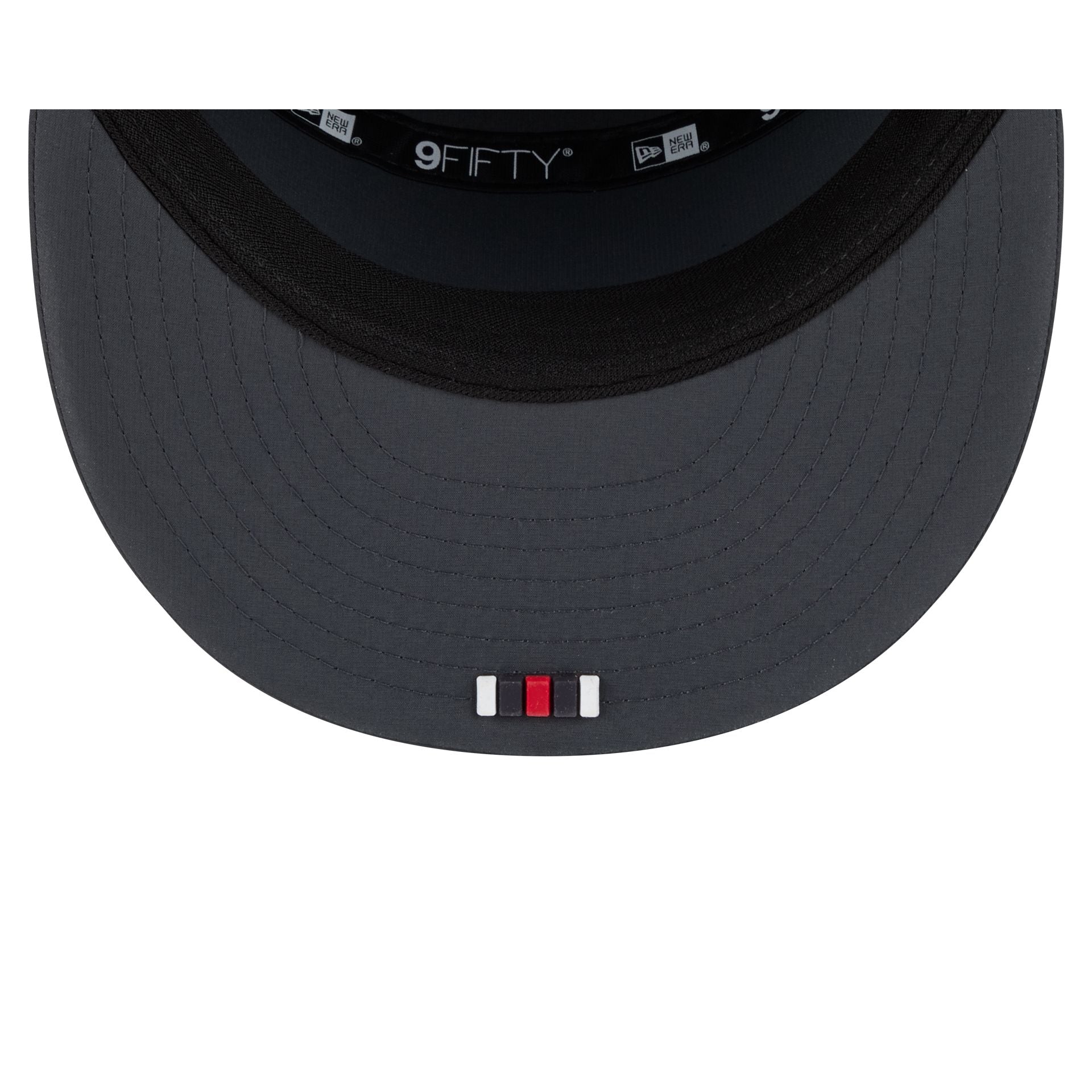 Houston Texans 2025 Sideline Cold Weather Steel Clouds Split Panel 9FIFTY Snapback Hat