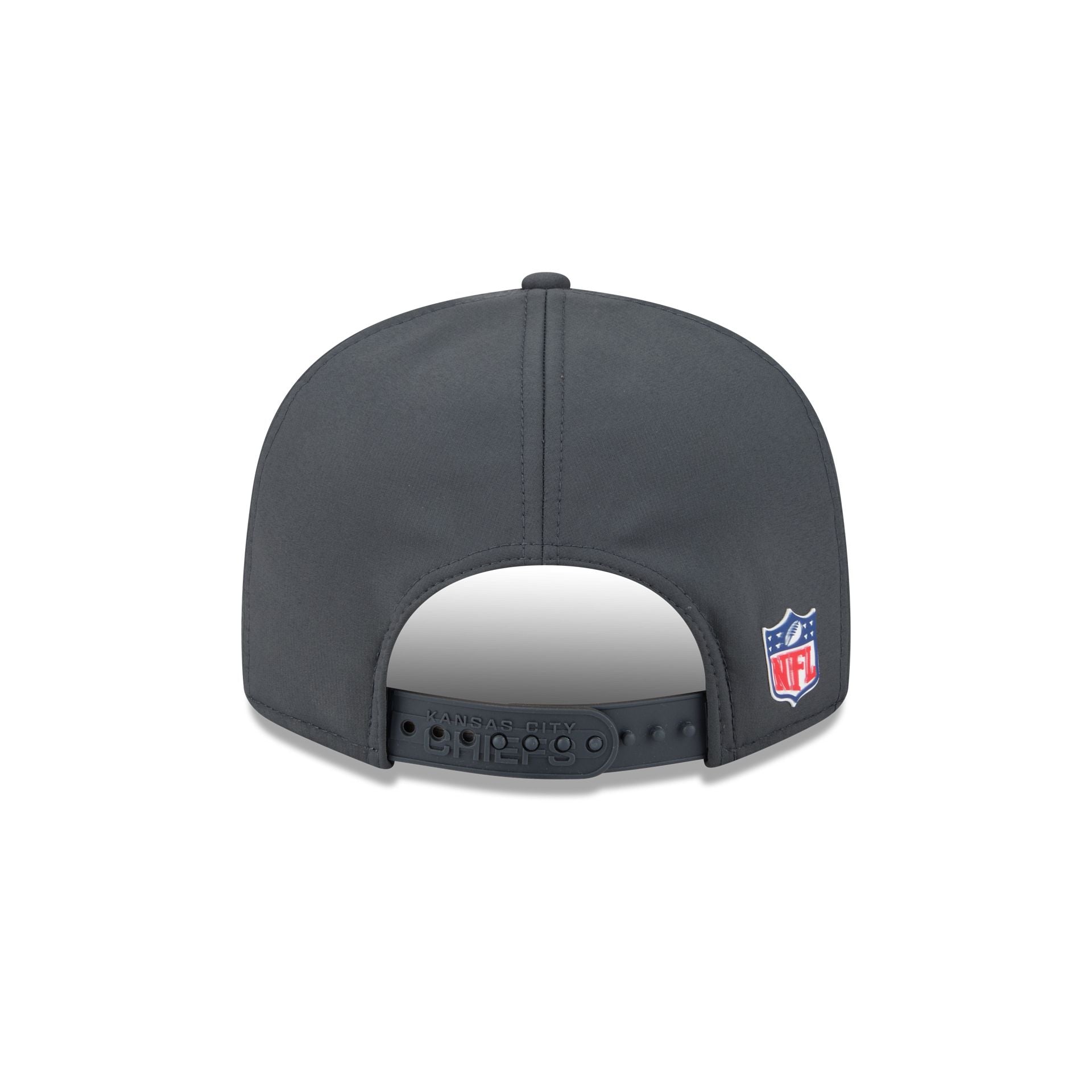 Kansas City Chiefs 2025 Sideline Cold Weather Steel Clouds Split Panel 9FIFTY Snapback Hat