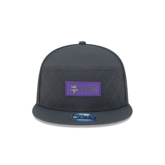 Minnesota Vikings 2025 Sideline Cold Weather Steel Clouds Split Panel 9FIFTY Snapback Hat