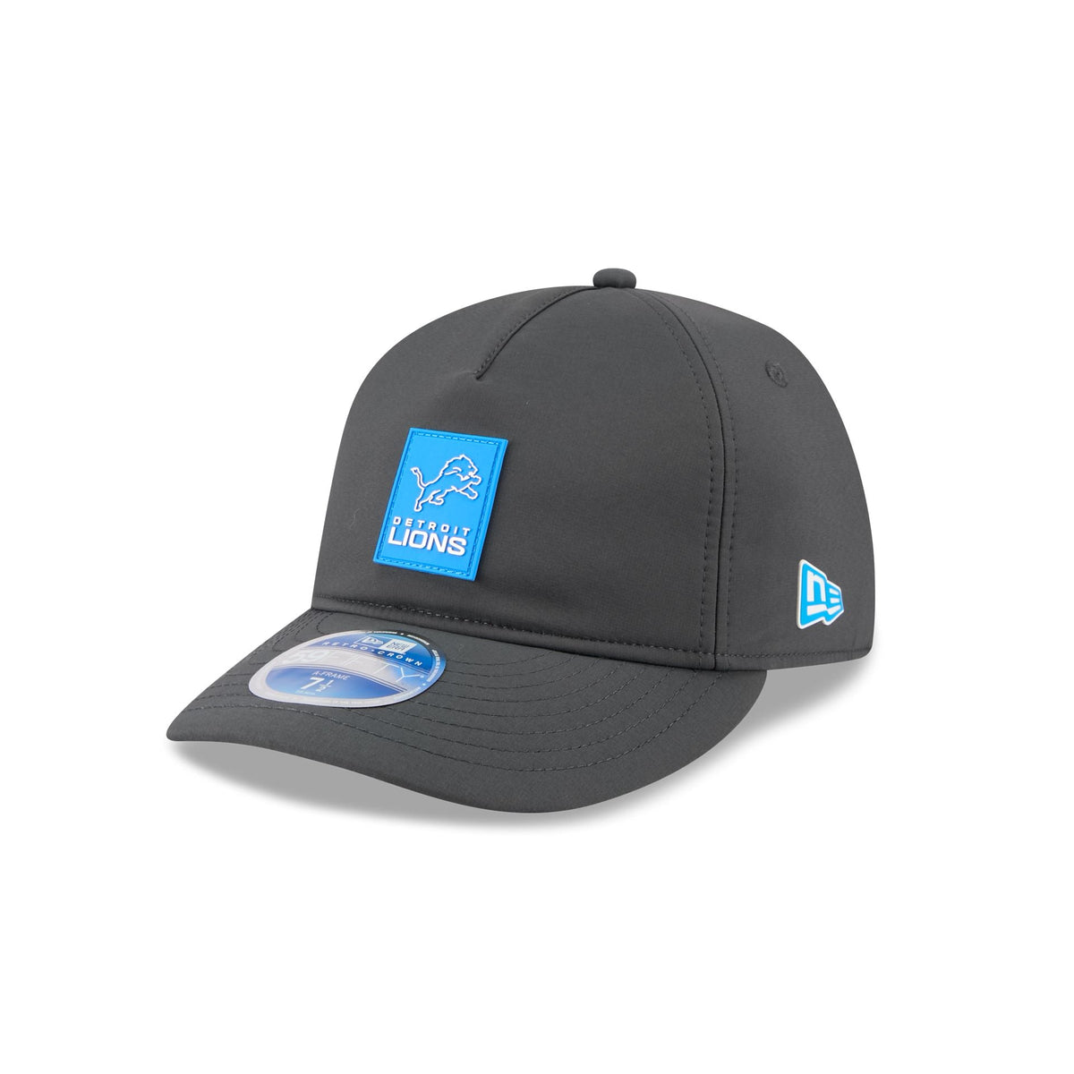Detroit Lions 2025 Sideline Cold Weather Steel Clouds Retro Crown 59FIFTY A-Frame Fitted Hat