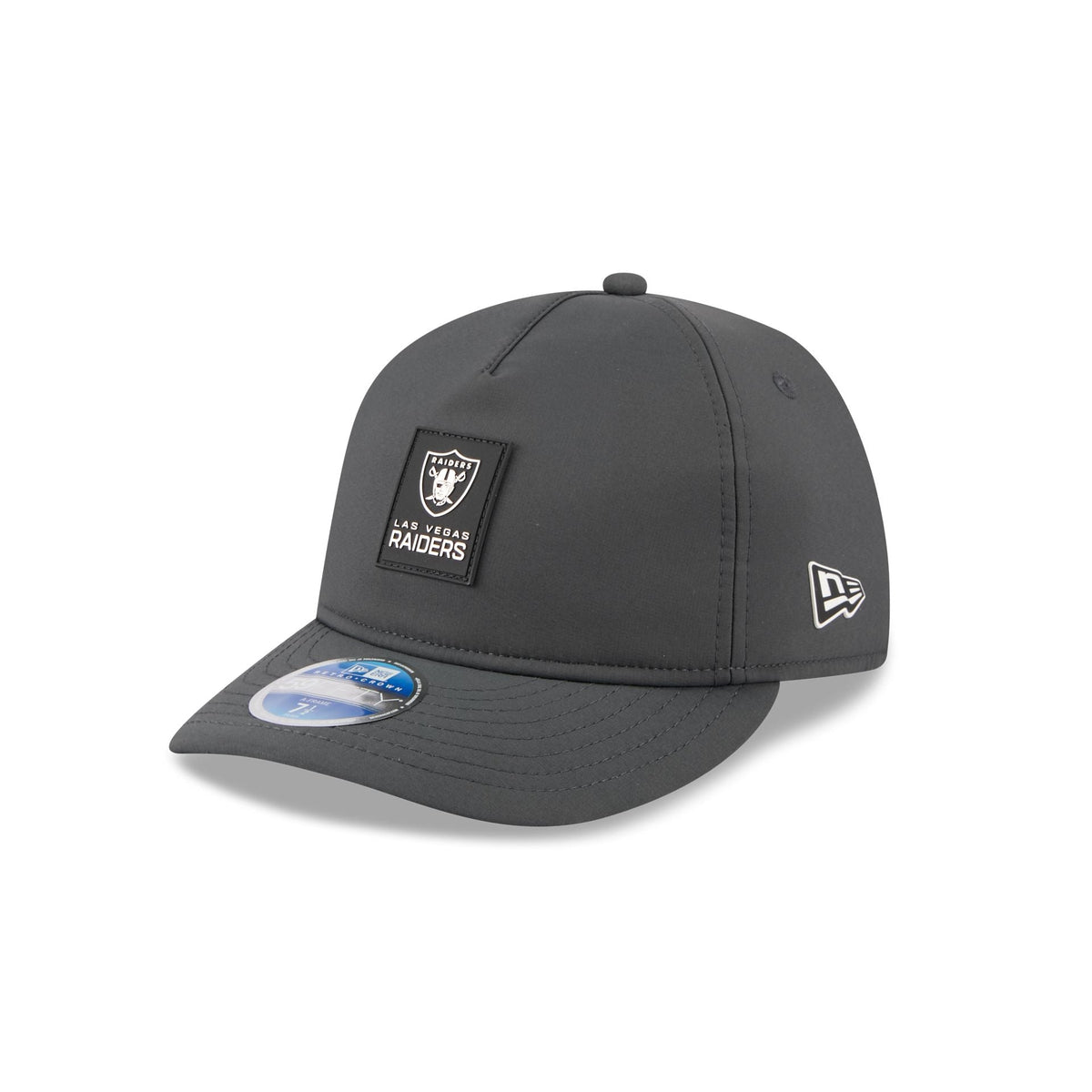 Las Vegas Raiders 2025 Sideline Cold Weather Steel Clouds Retro Crown 59FIFTY A-Frame Fitted Hat