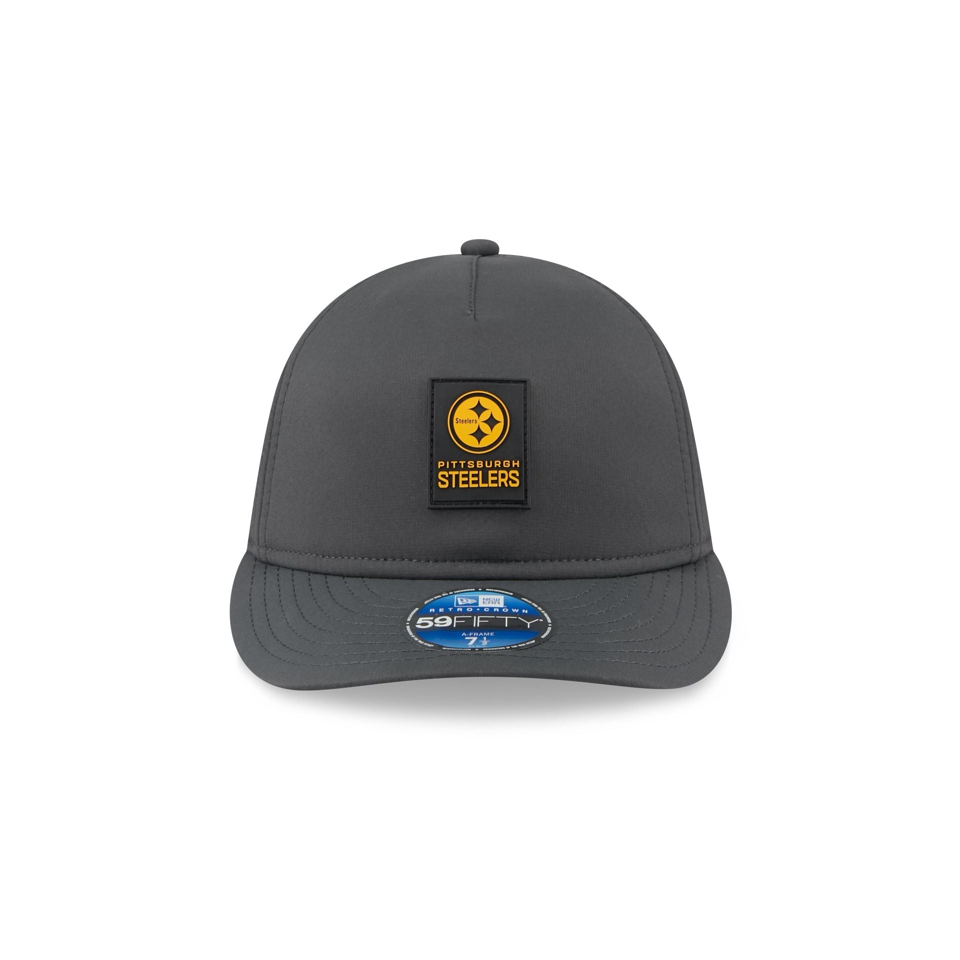 Pittsburgh Steelers 2025 Sideline Cold Weather Steel Clouds Retro Crown 59FIFTY A-Frame Fitted Hat