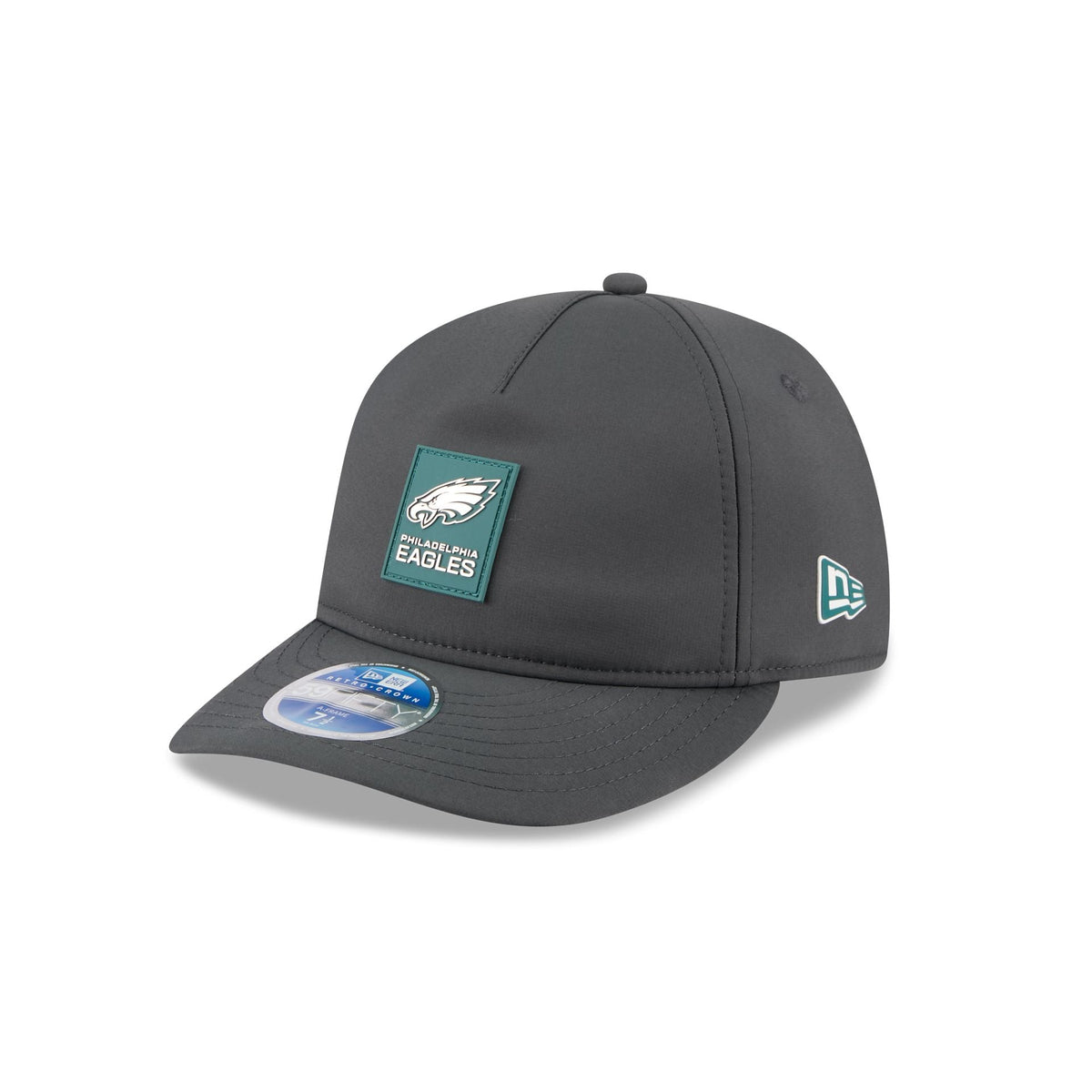 Philadelphia Eagles 2025 Sideline Cold Weather Steel Clouds Retro Crown 59FIFTY A-Frame Fitted Hat